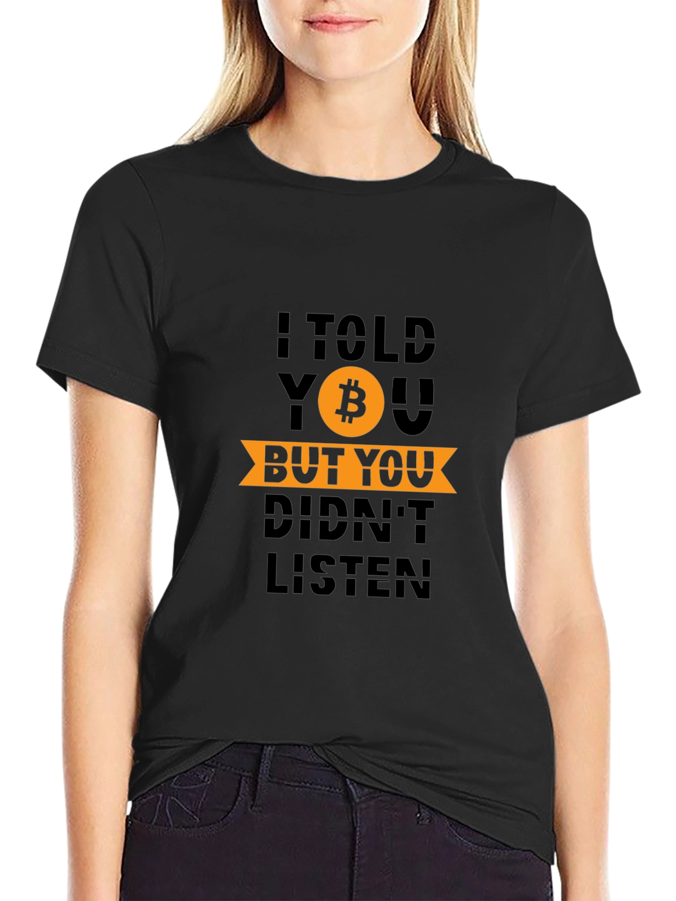 Bitcoin Cryptocurrency Graphic T-Shirt