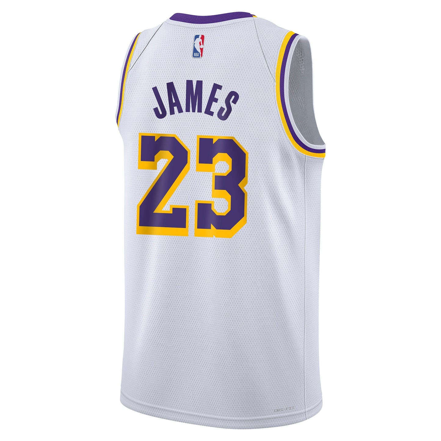 Youth Los Angeles Lakers LeBron James Nike White Swingman Jersey - Association Edition