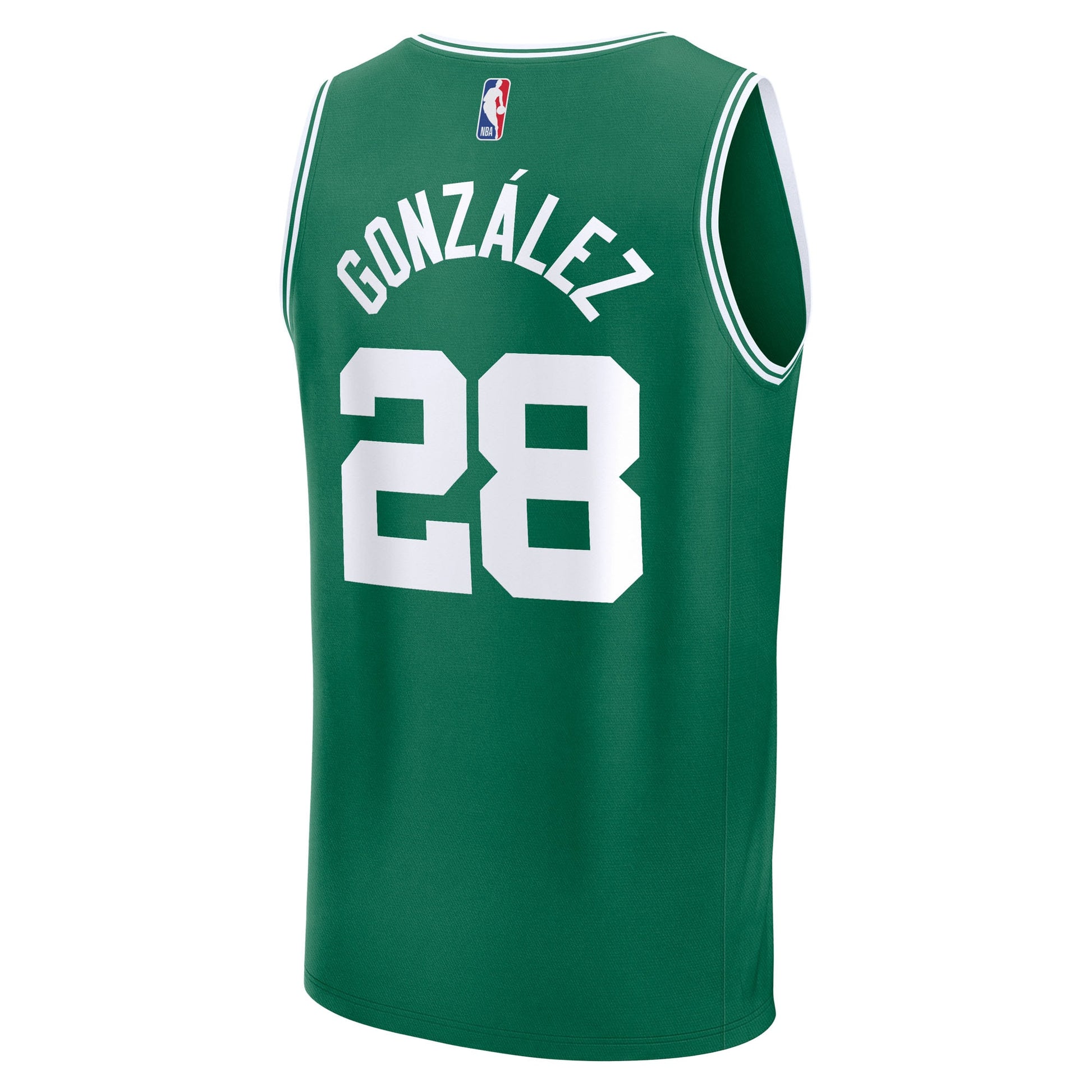 Men's Boston Celtics Hugo Gonzalez Fanatics Kelly Green 2025 NBA Draft First Round Pick Fast Break Replica Jersey - Icon Edition