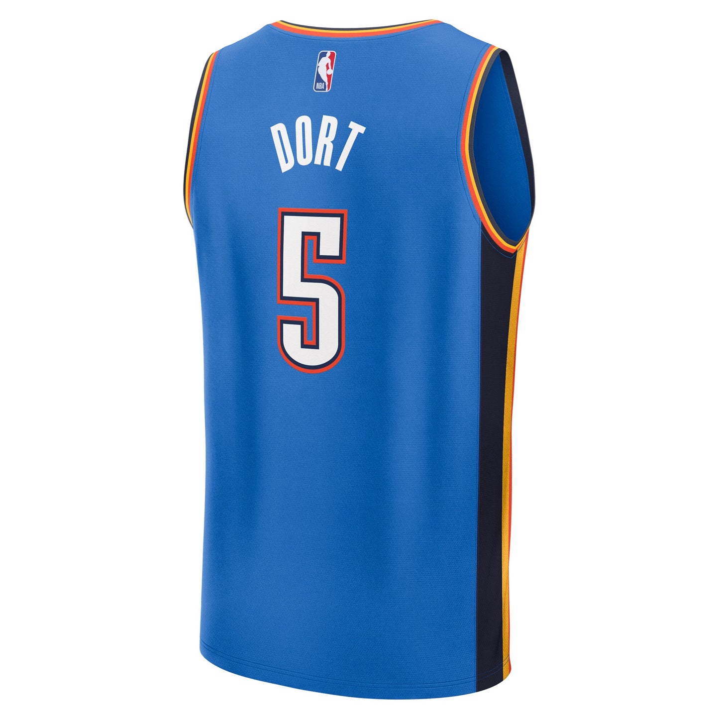 Men's Oklahoma City Thunder Luguentz Dort Fanatics Blue Fast Break Replica Player Jersey - Icon Edition