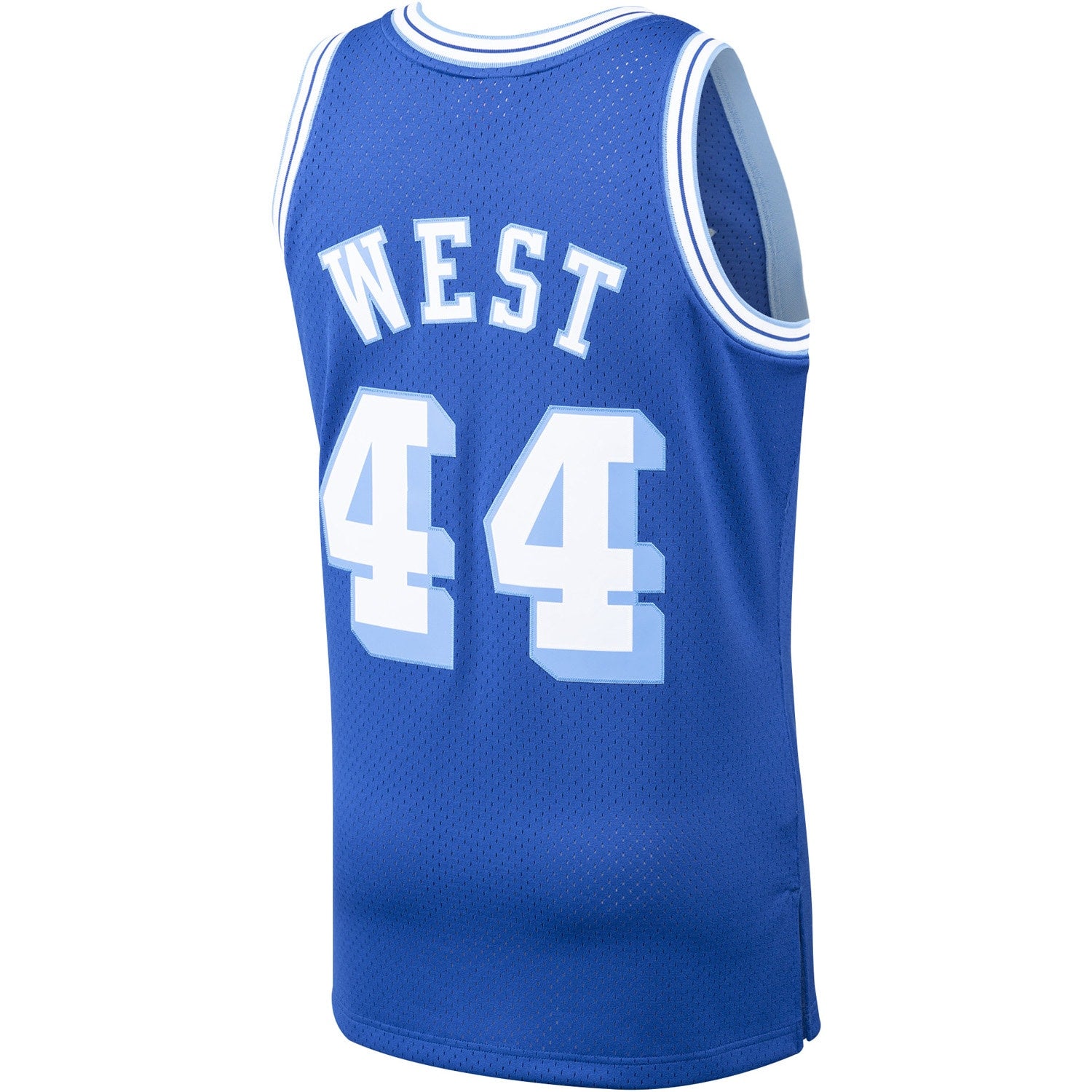 Men's Los Angeles Lakers Jerry West Mitchell & Ness Royal Hardwood Classics Swingman Jersey