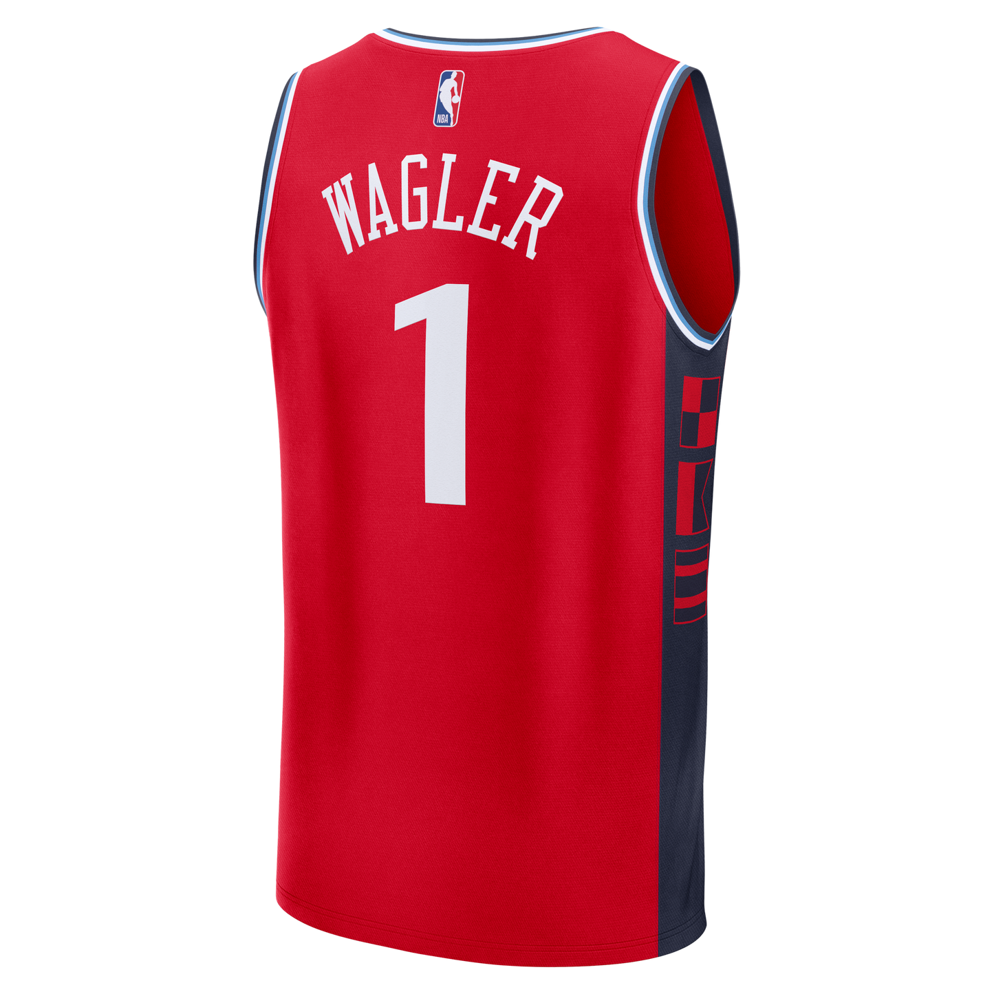 Youth LA Clippers Keaton Wagler Fanatics Red Fast Break Replica Jersey - Statement Edition