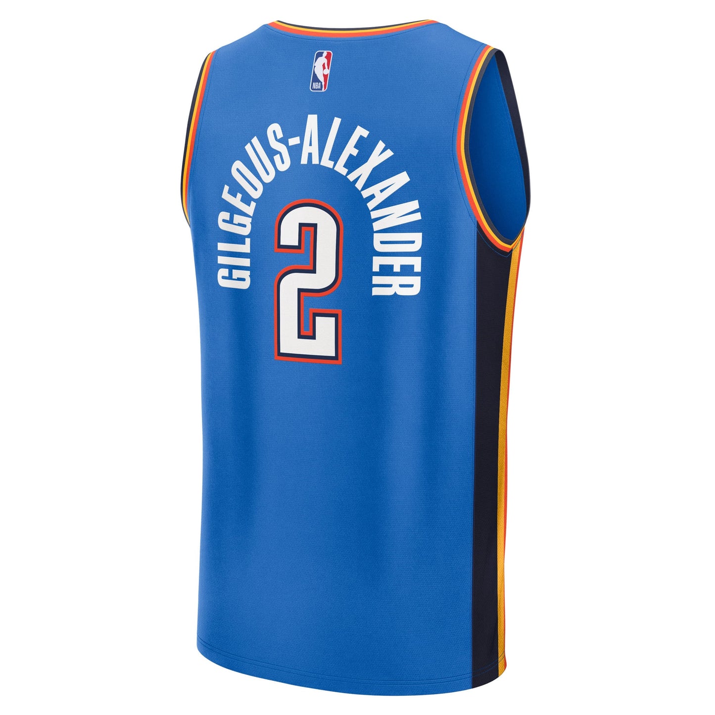 Men's Oklahoma City Thunder Shai Gilgeous-Alexander Fanatics Blue Big & Tall Fast Break Jersey - Icon Edition