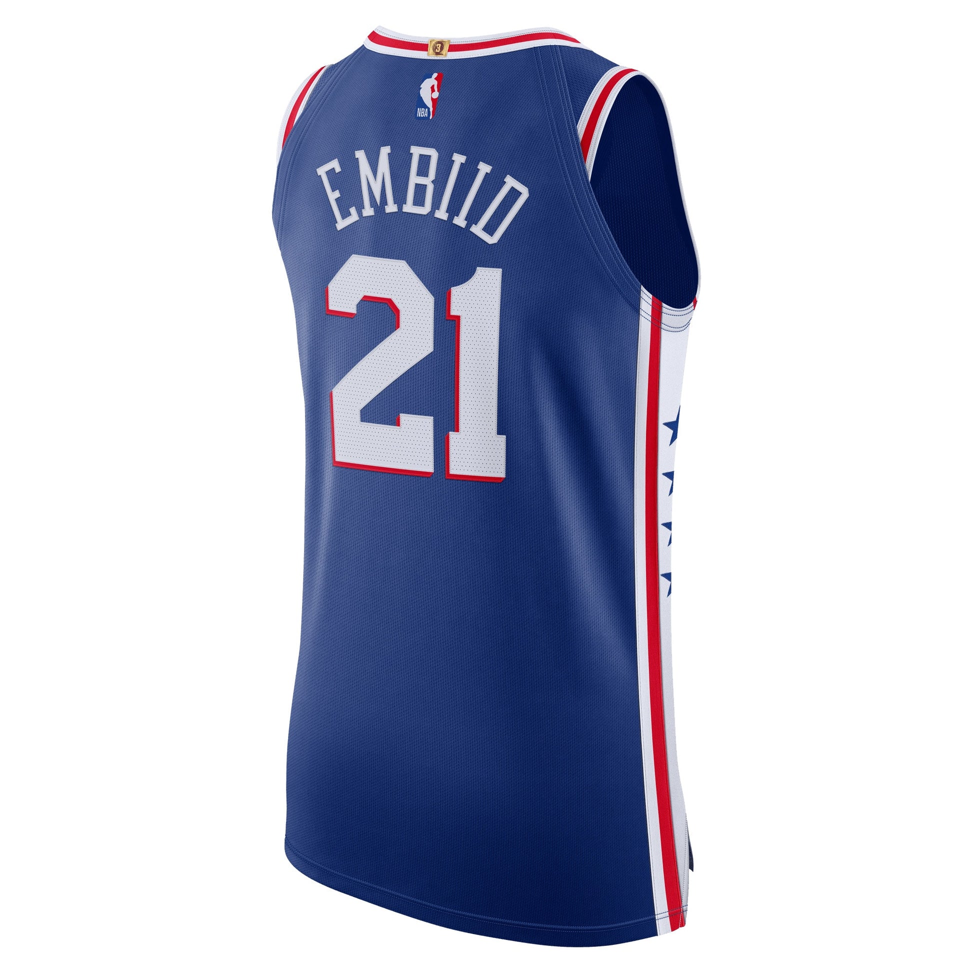 Men's Philadelphia 76ers Joel Embiid Nike Royal Authentic Jersey - Icon Edition
