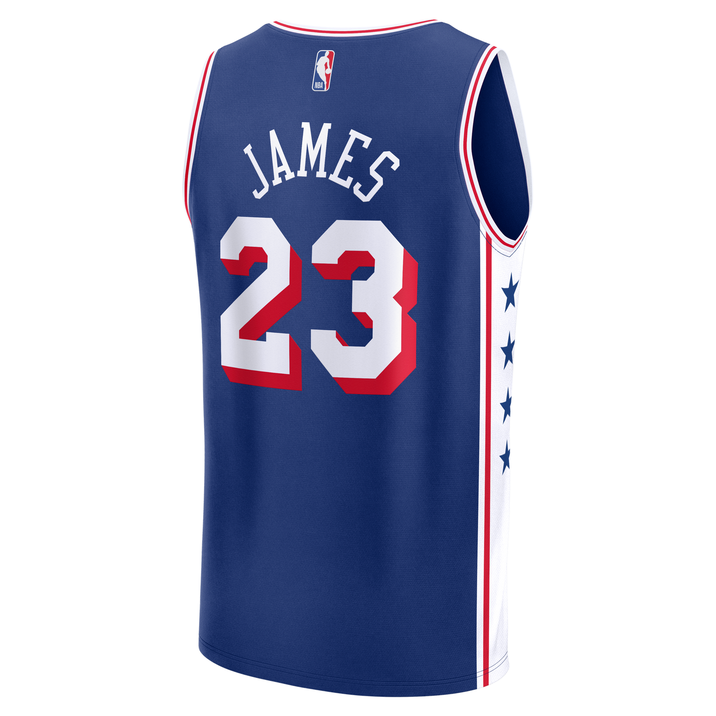 Youth Philadelphia 76ers LeBron James Fanatics Royal Fast Break Jersey - Icon Edition