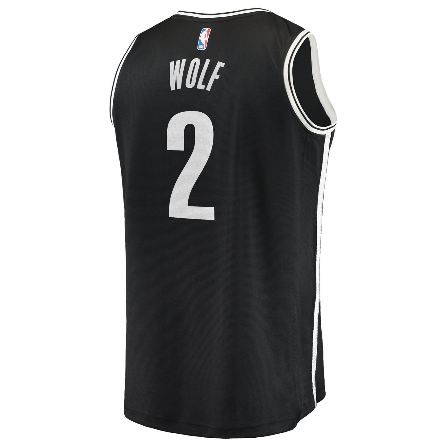 Men's Brooklyn Nets Daniel Wolf Fanatics Black Fast Break Replica Jersey - Icon Edition