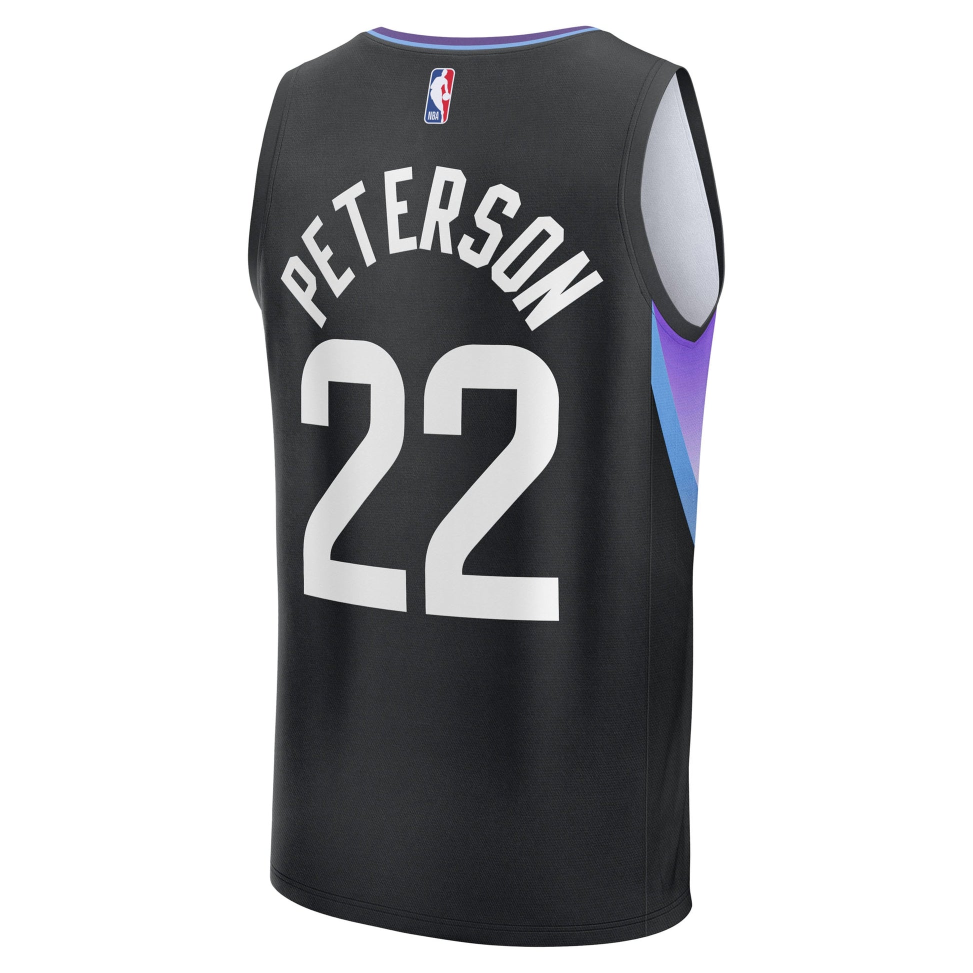 Youth Utah Jazz Darryn Peterson Fanatics Black Fast Break Replica Jersey - Statement Edition