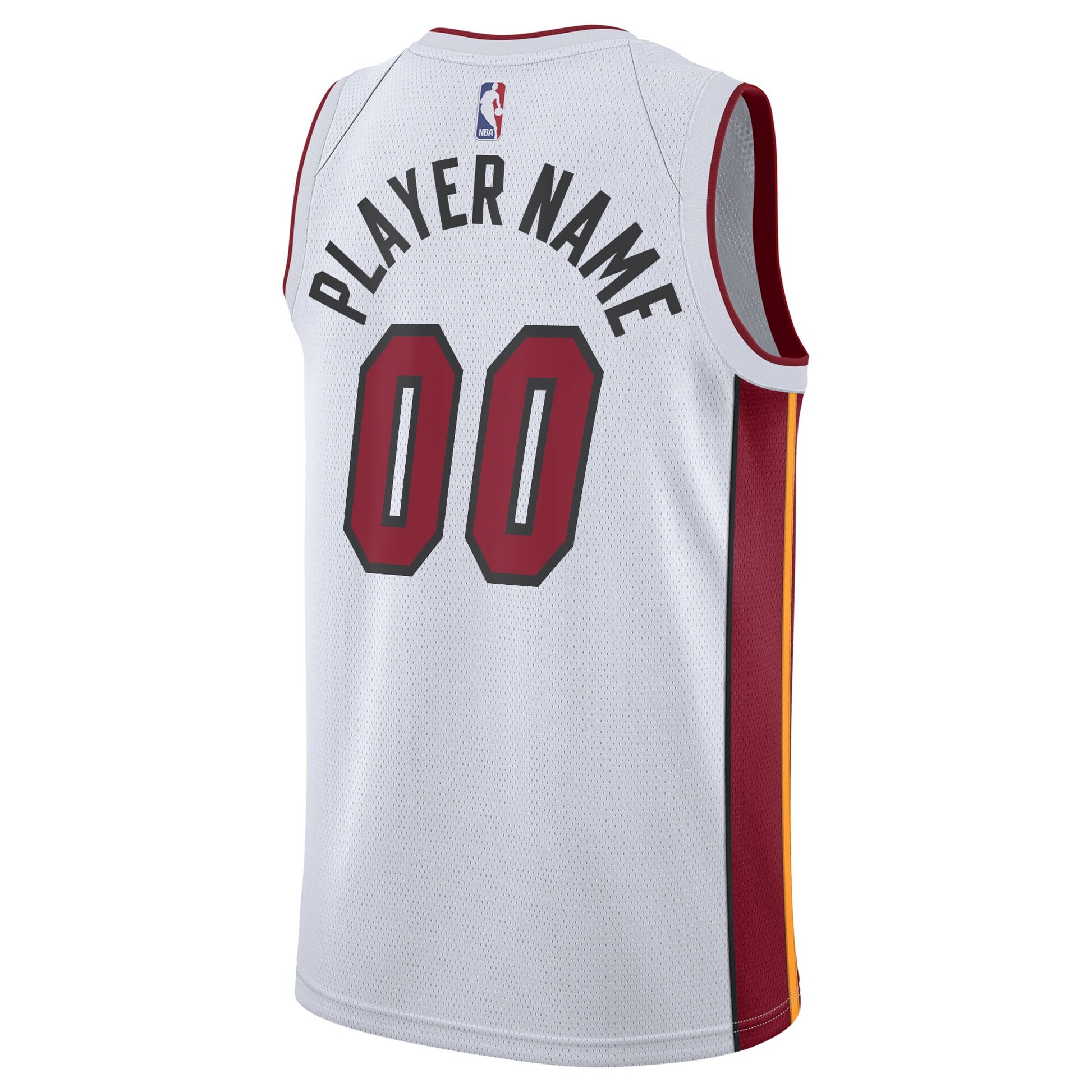 Men's Miami Heat Nike White 2020/21 Swingman Custom Jersey - Association Edition