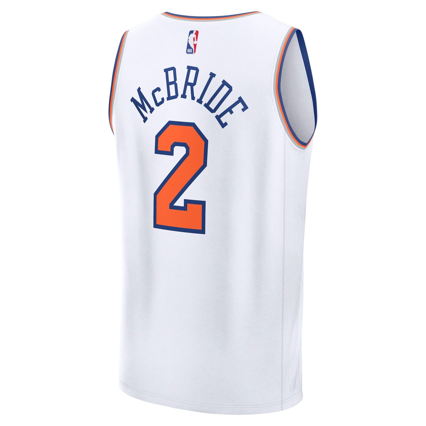 Men's New York Knicks Miles McBride Fanatics White Fast Break Replica Player Jersey - Association Edition