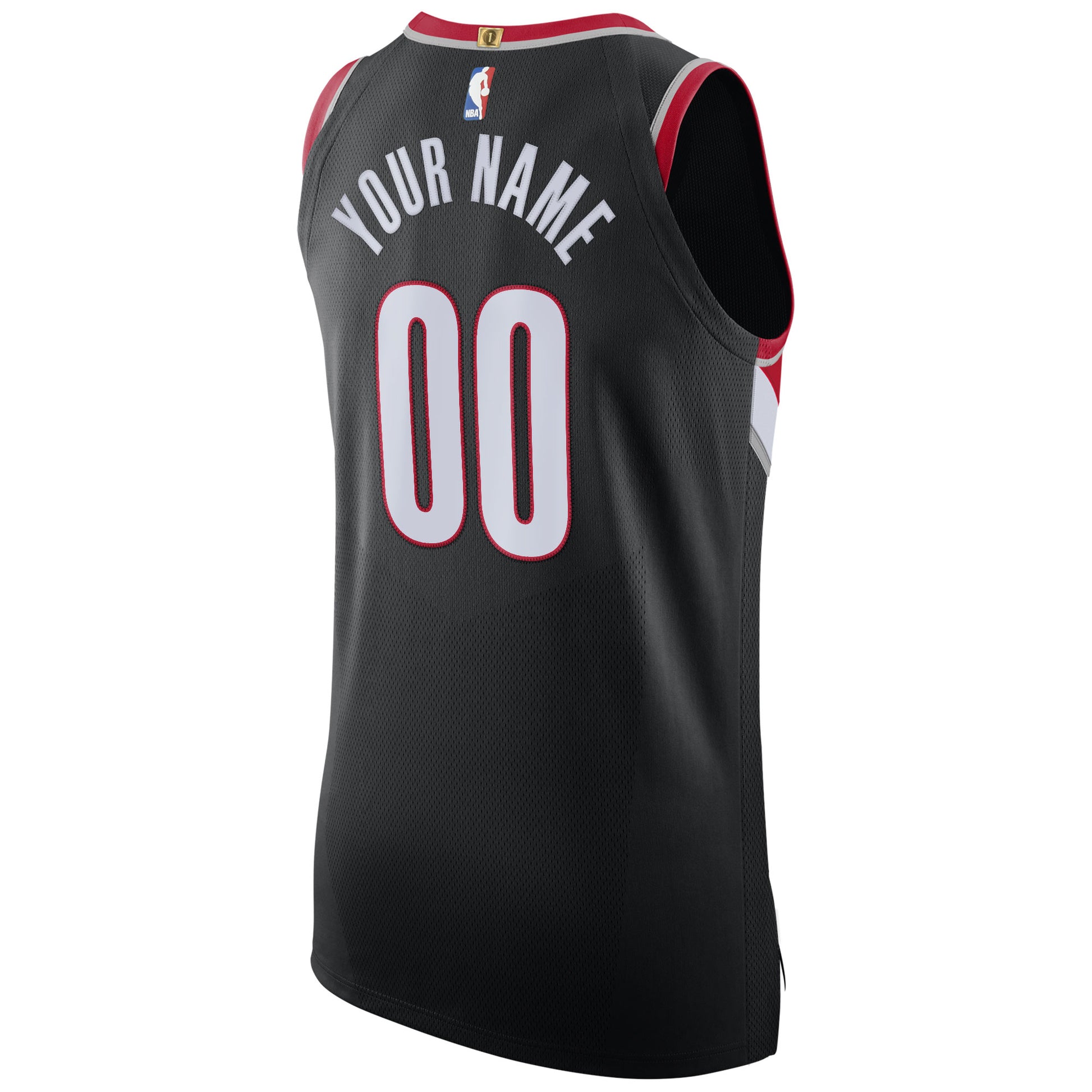 Men's Portland Trail Blazers Nike Black 2020/21 Authentic Custom Jersey - Icon Edition