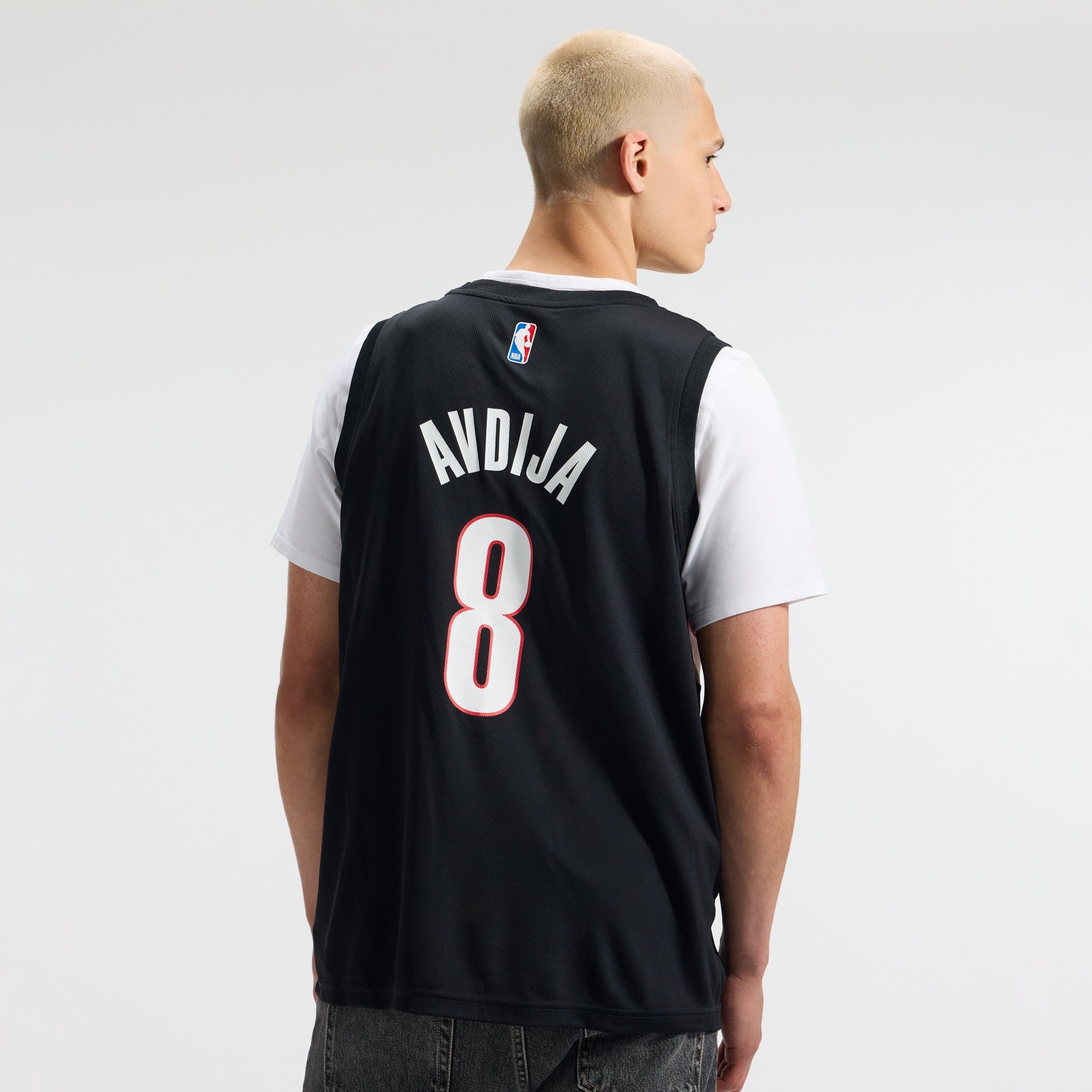 Men's Portland Trail Blazers Deni Avdija Fanatics Black Fast Break Replica Jersey - Icon Edition