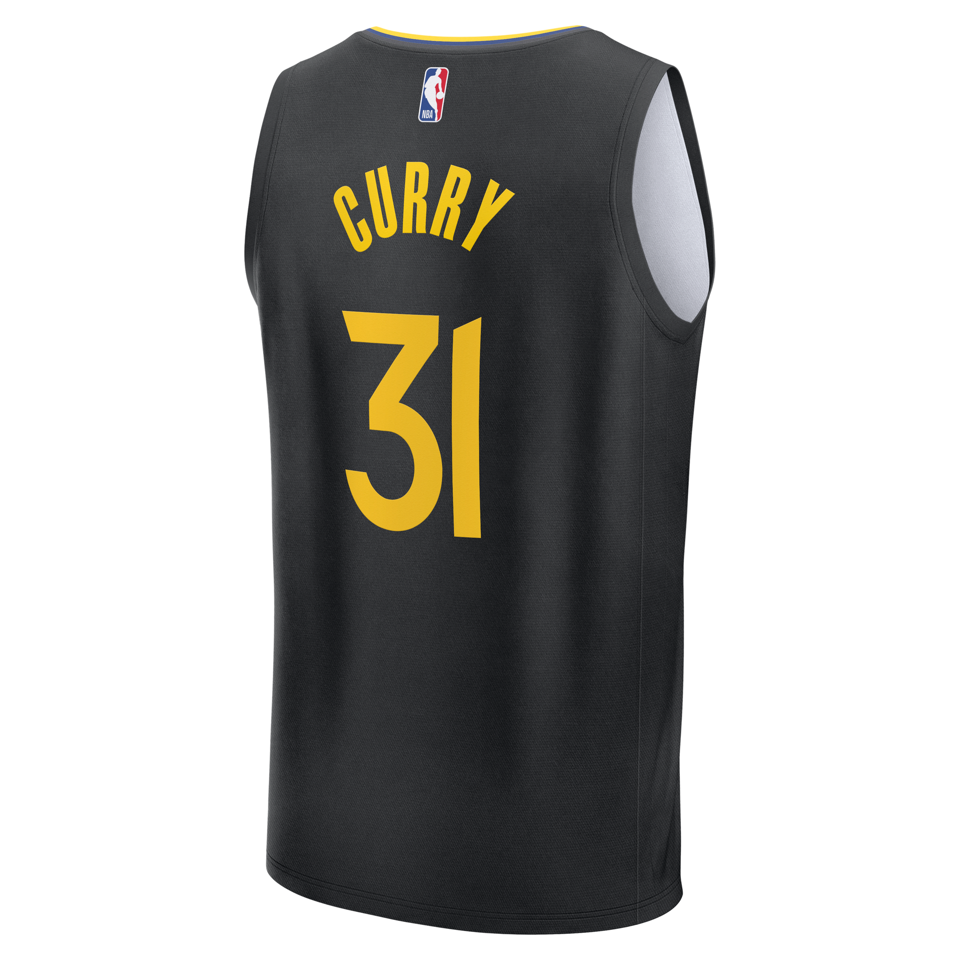 Men's Golden State Warriors Seth Curry Fanatics Black Fast Break Replica Player Jersey - Statement Edition