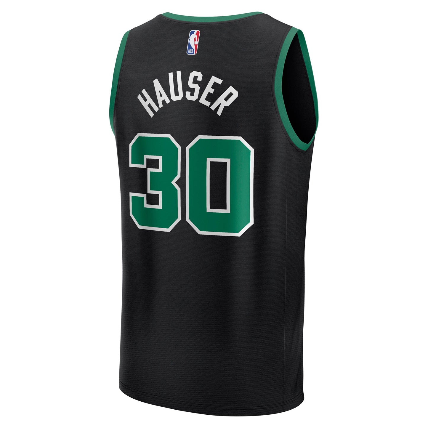 Men's Boston Celtics Sam Hauser Fanatics Black Fast Break Replica Player Jersey - Statement Edition