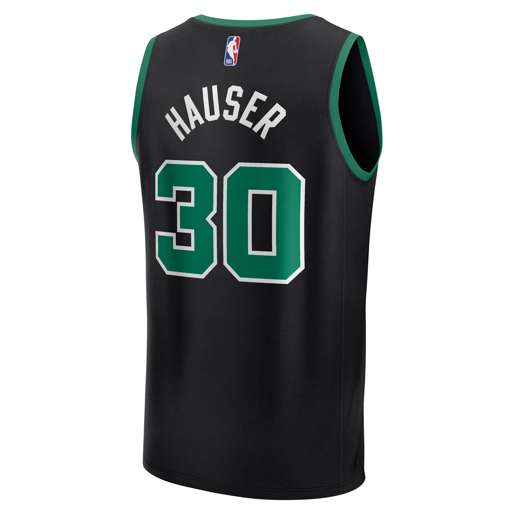 Men's Boston Celtics Sam Hauser Fanatics Black Fast Break Replica Player Jersey - Statement Edition