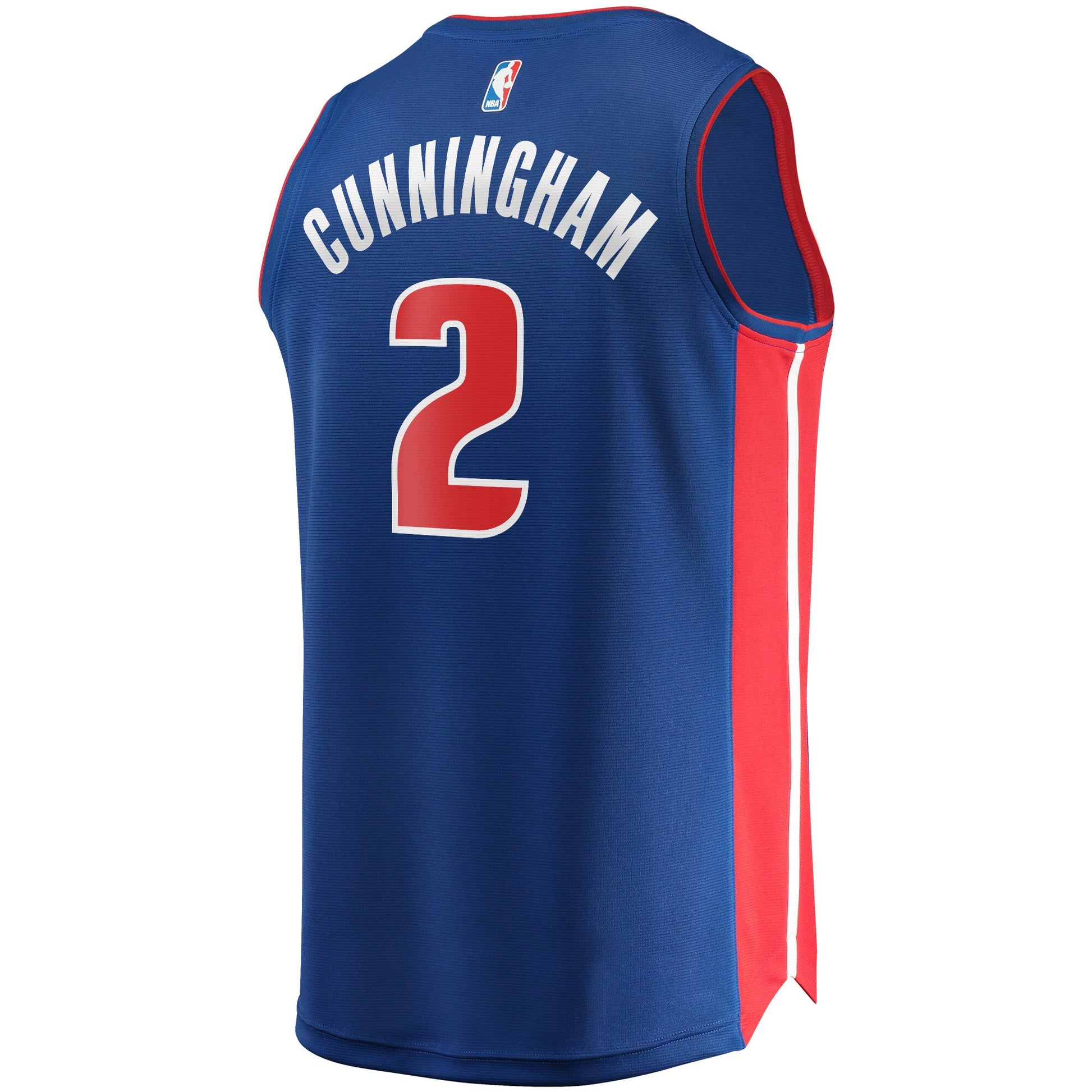 Men's Detroit Pistons Cade Cunningham Fanatics Blue 2021 NBA Draft First Round Pick Fast Break Replica Jersey - Icon Edition