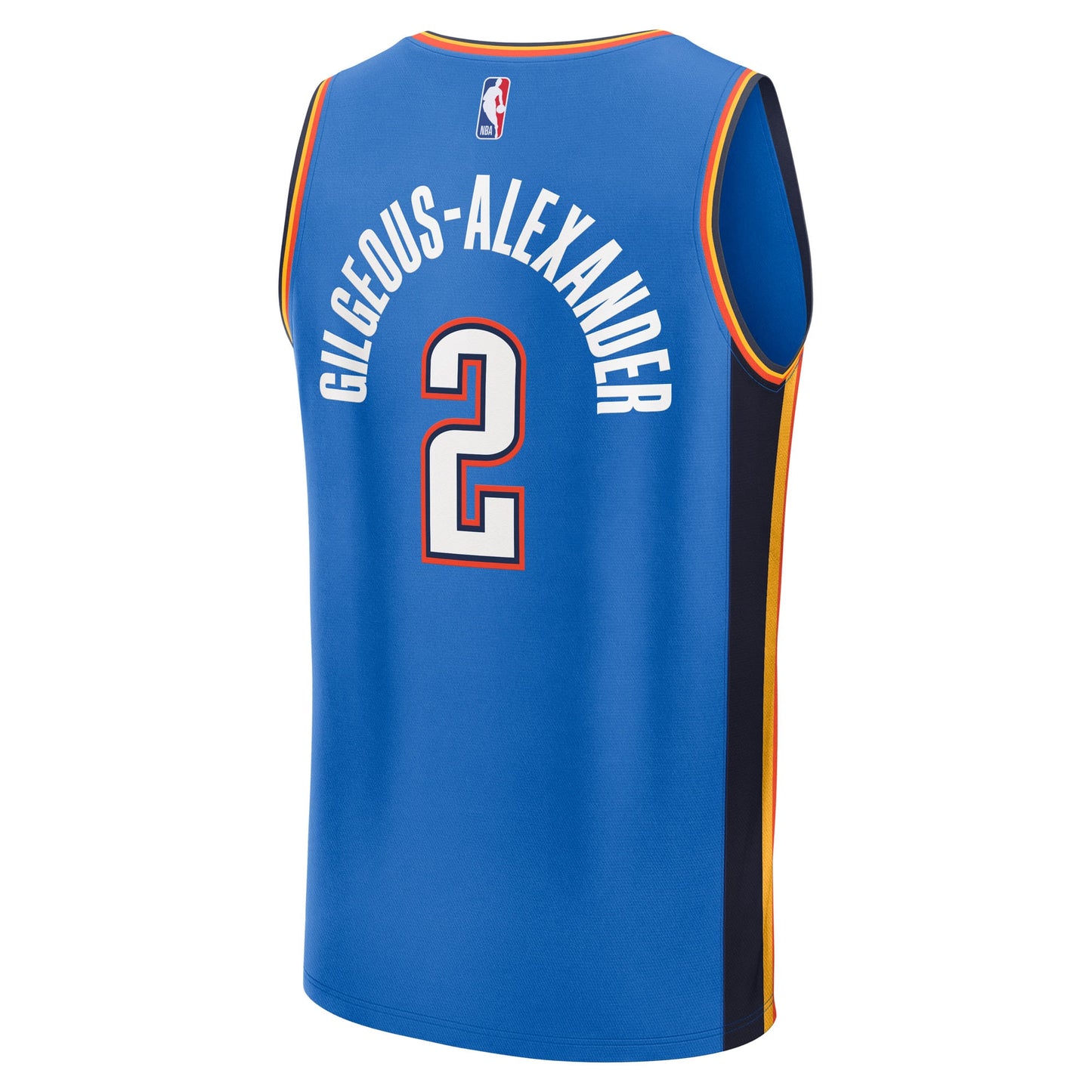 Men's Oklahoma City Thunder Shai Gilgeous-Alexander Fanatics Blue Fast Break Replica Player Jersey - Icon Edition