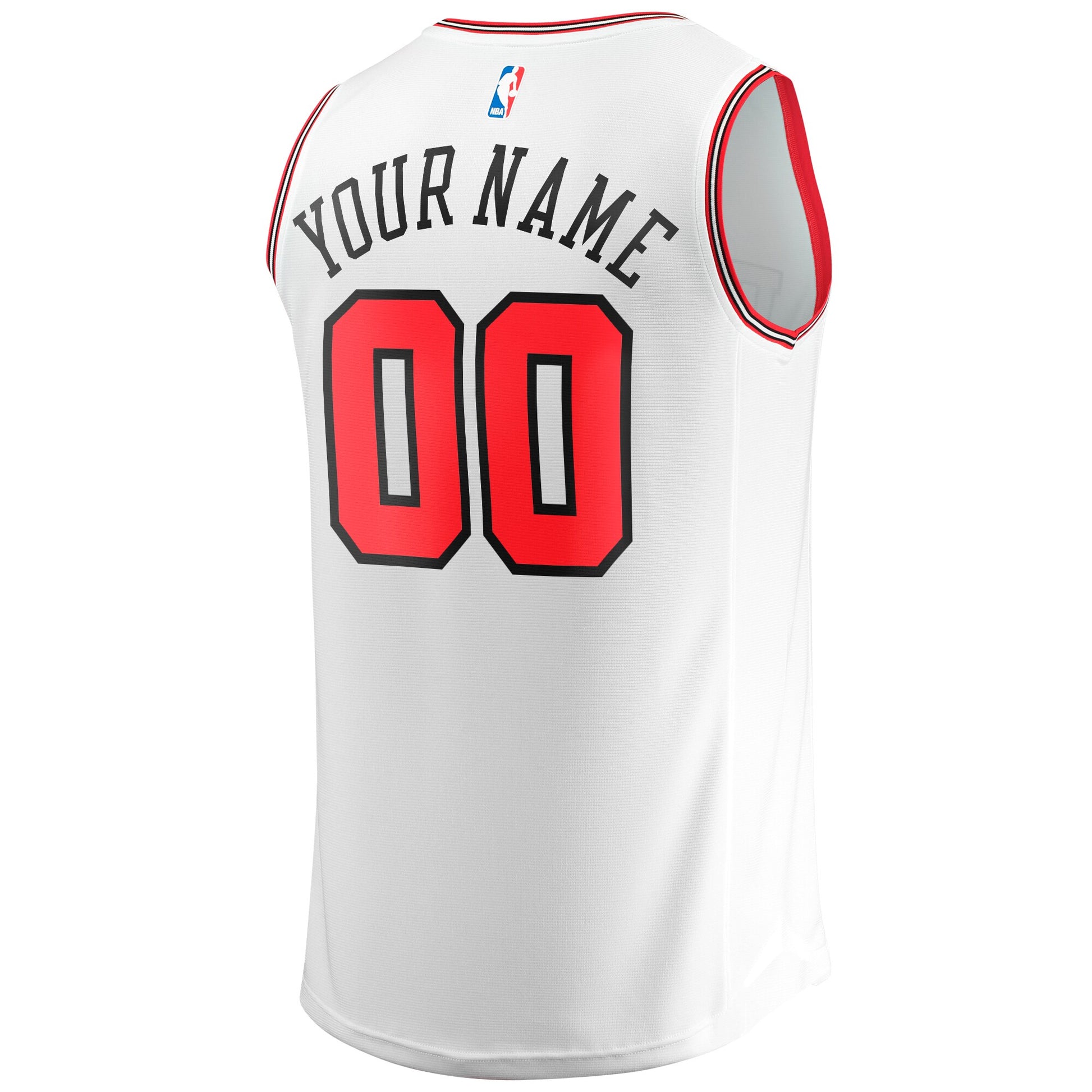 Youth Chicago Bulls  Fanatics White Fast Break Replica Custom Jersey - Association Edition