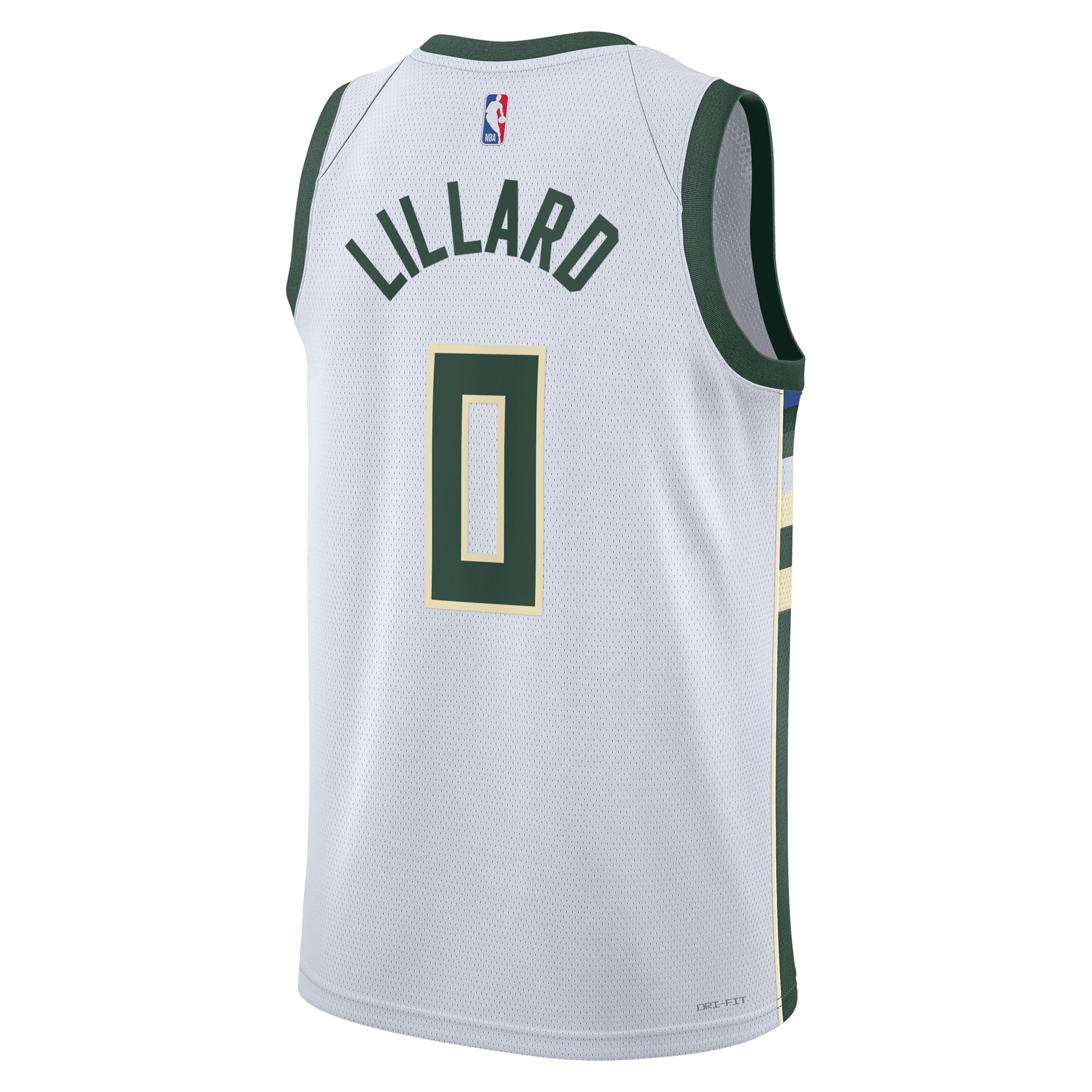 Unisex Milwaukee Bucks Damian Lillard Nike White Fear The Deer Swingman Player Jersey - Association Edition