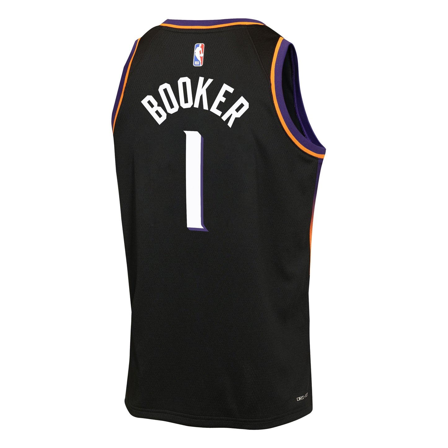 Youth Phoenix Suns Devin Booker Jordan Brand Black Swingman Jersey - Statement Edition