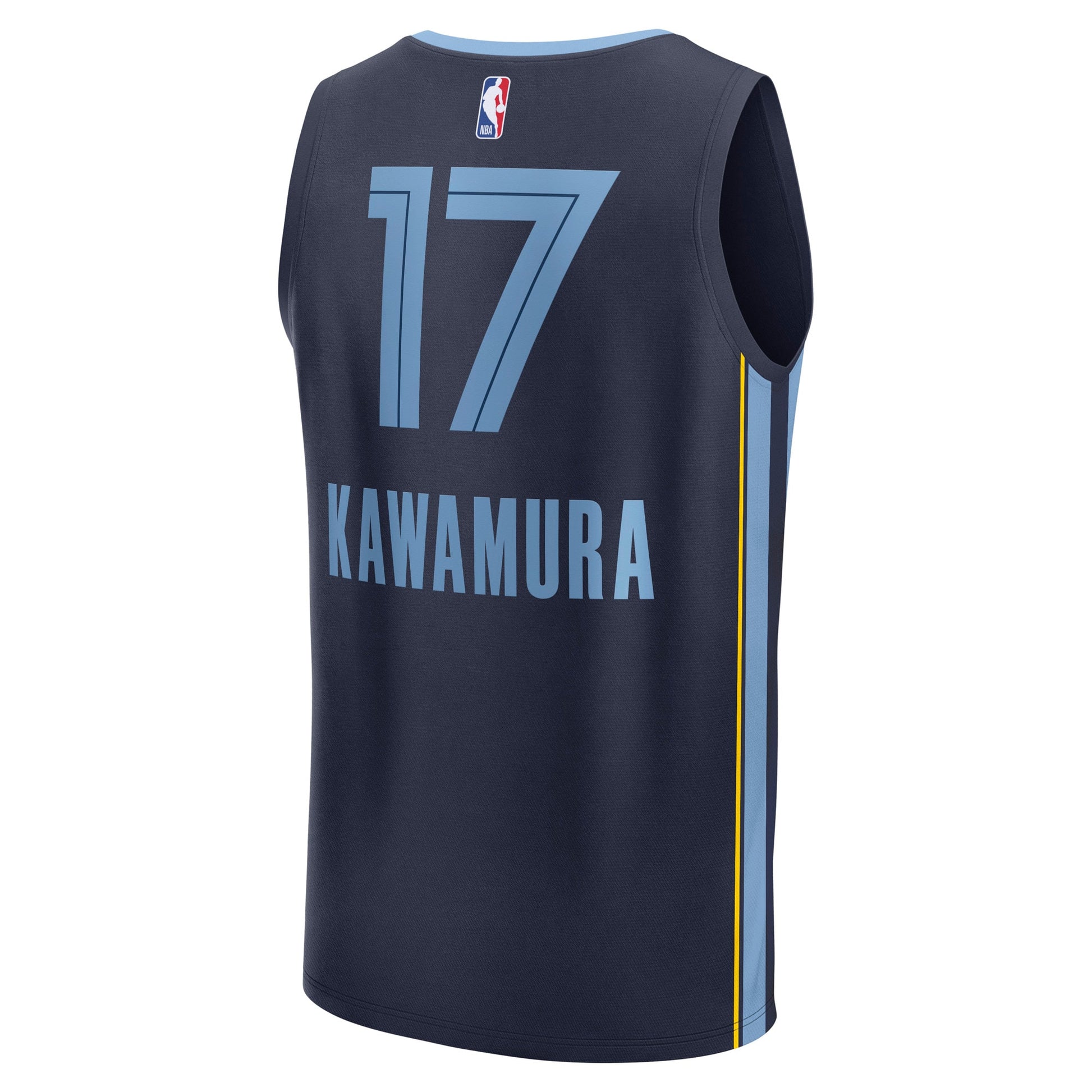 Men's Memphis Grizzlies Yuki Kawamura Fanatics Navy Fast Break Replica Player Jersey - Icon Edition
