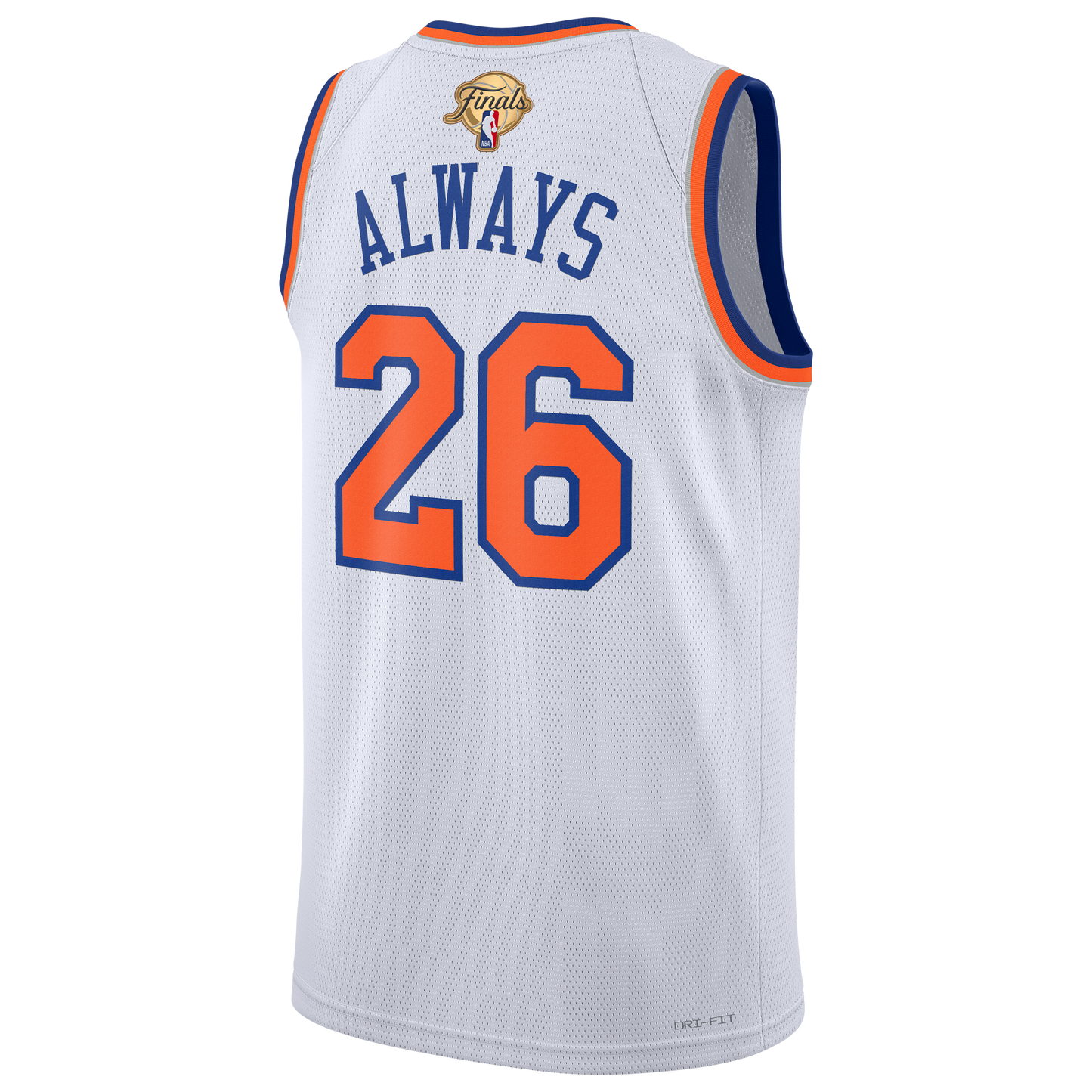 Unisex New York Knicks  Nike White 2026 NBA Finals Champions Always 26 Swingman Jersey - Association Edition