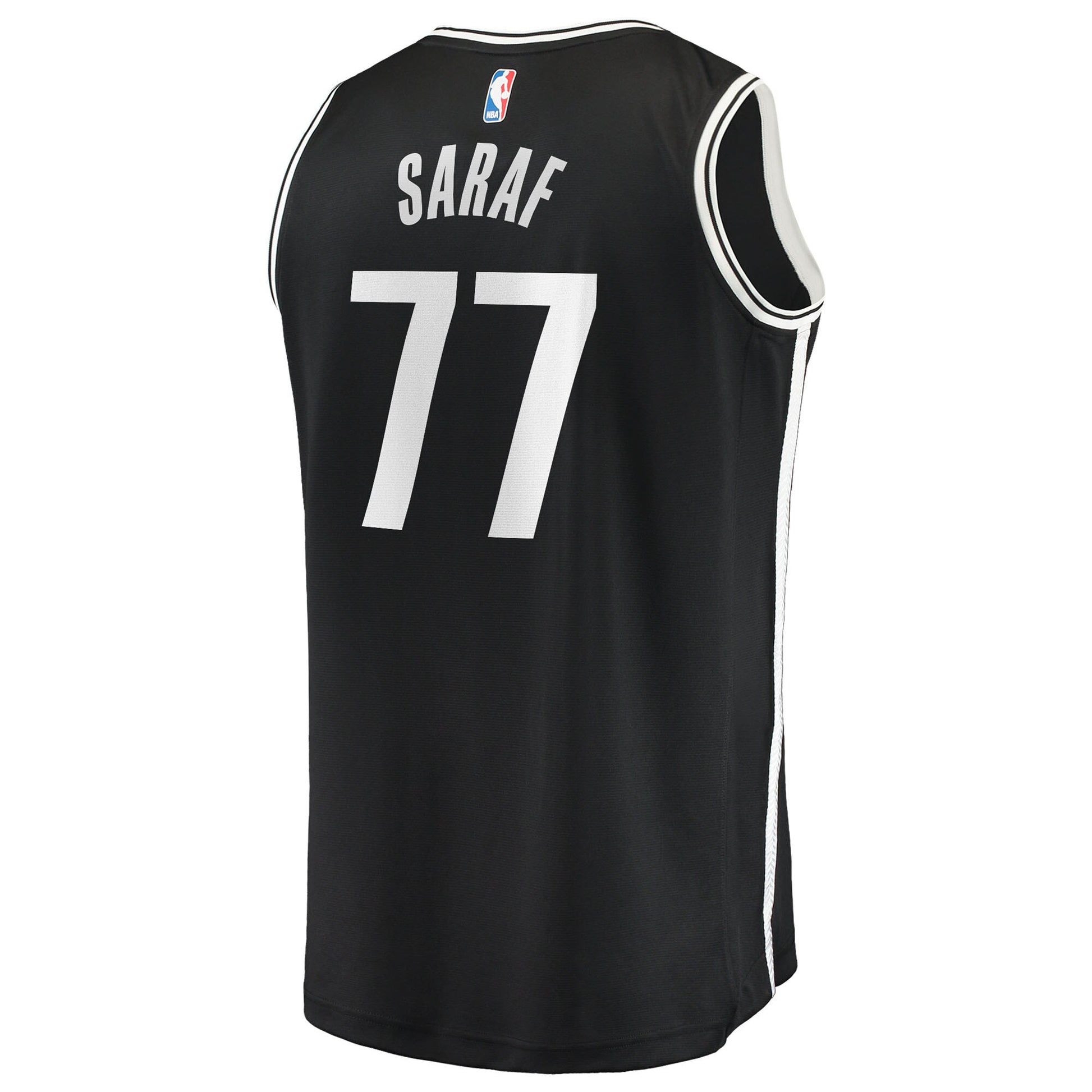 Men's Brooklyn Nets Ben Saraf Fanatics Black Fast Break Replica Jersey - Icon Edition