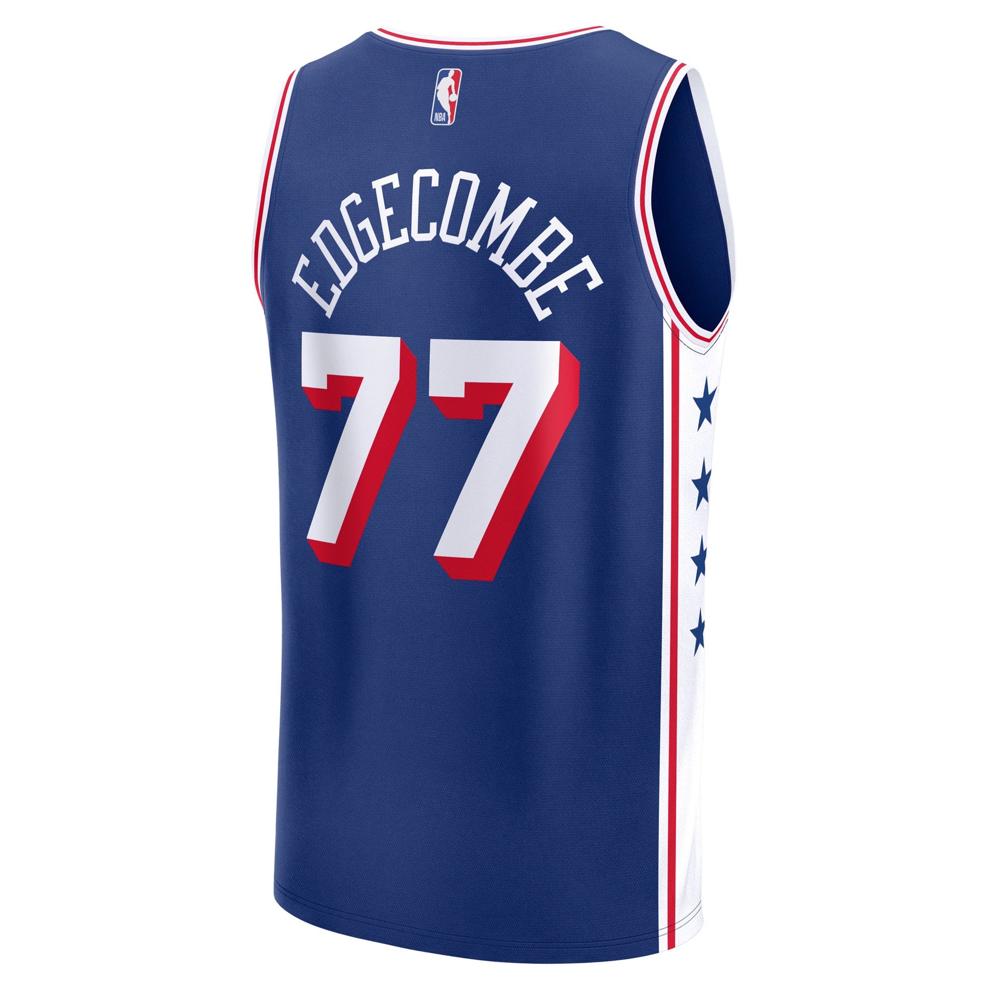 Youth Philadelphia 76ers V. J. Edgecombe Fanatics Royal 2025 NBA Draft First Round Pick Fast Break Replica Jersey - Icon Edition