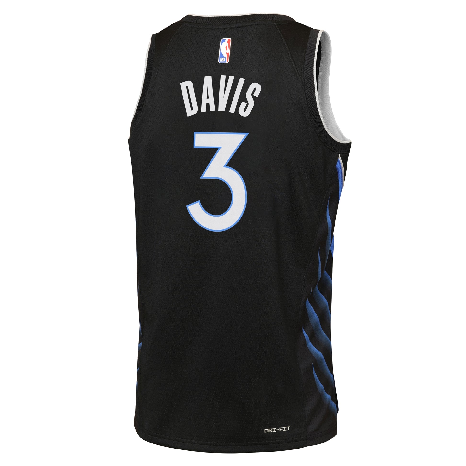 Youth Dallas Mavericks Anthony Davis Nike Black 2025/26 City Edition Swingman Jersey