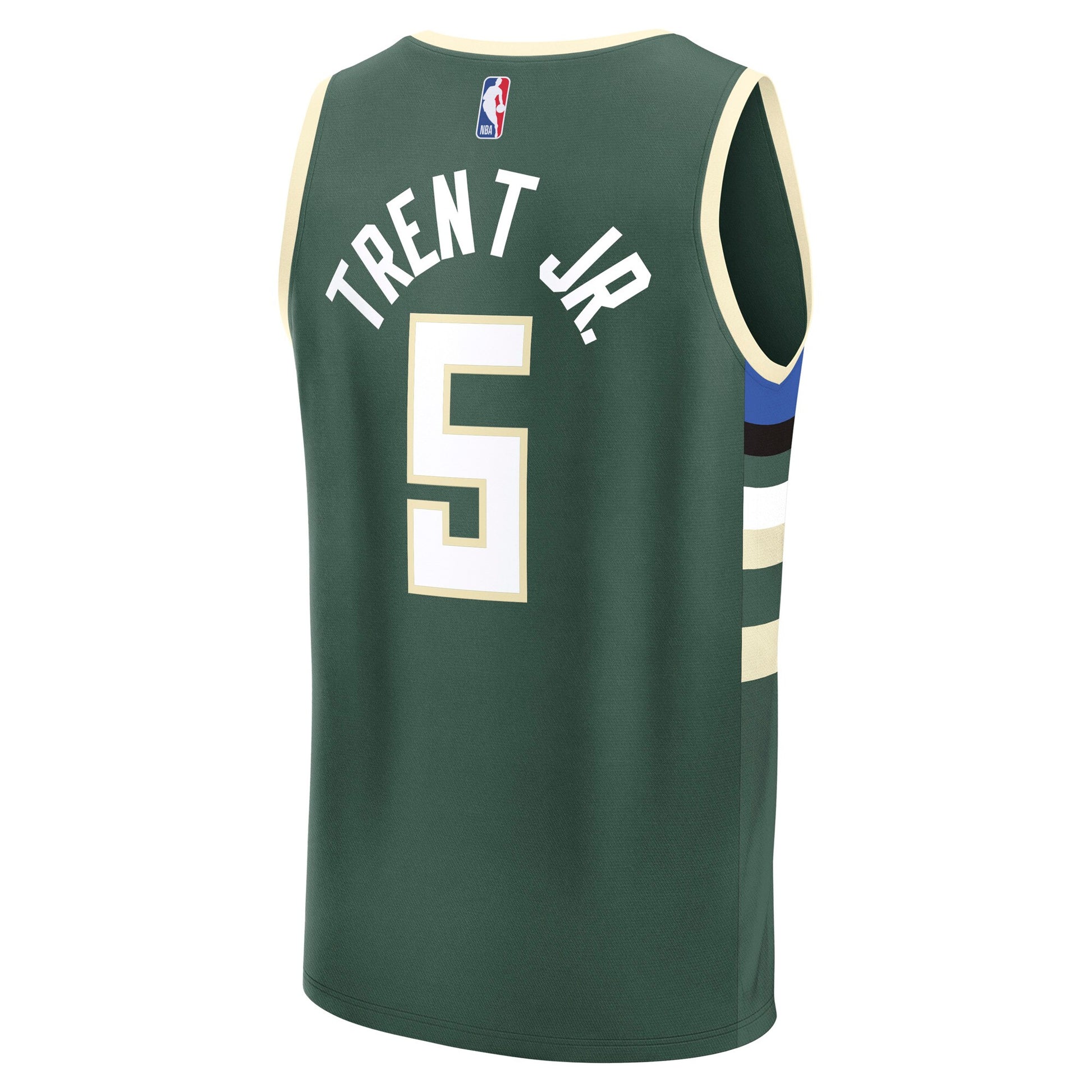 Men's Milwaukee Bucks Gary Trent Jr. Fanatics Hunter Green Fast Break Replica Player Jersey - Icon Edition