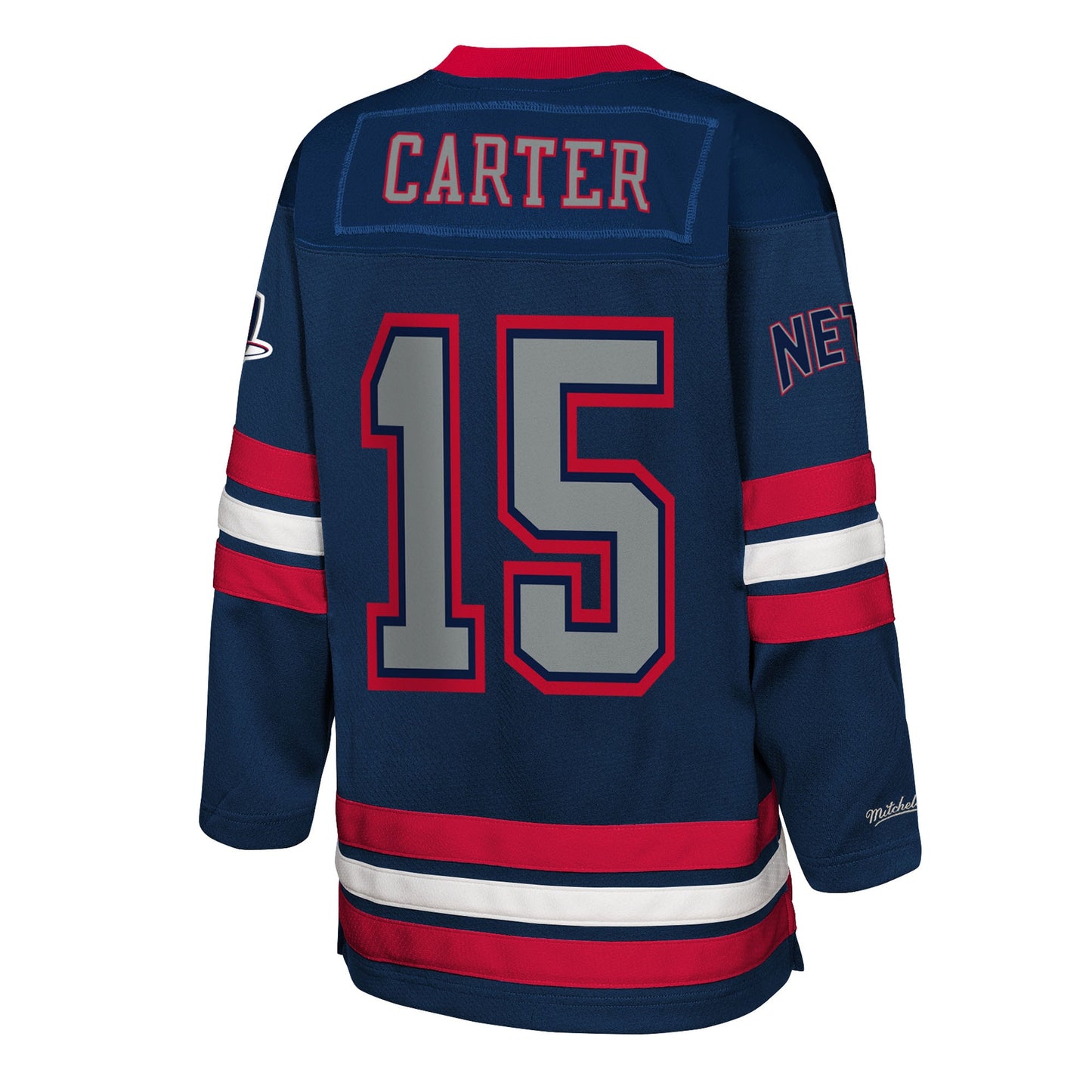 Youth New Jersey Nets Vince Carter Mitchell & Ness Navy Maxxed Out 2.0 Fashion Hockey Jersey