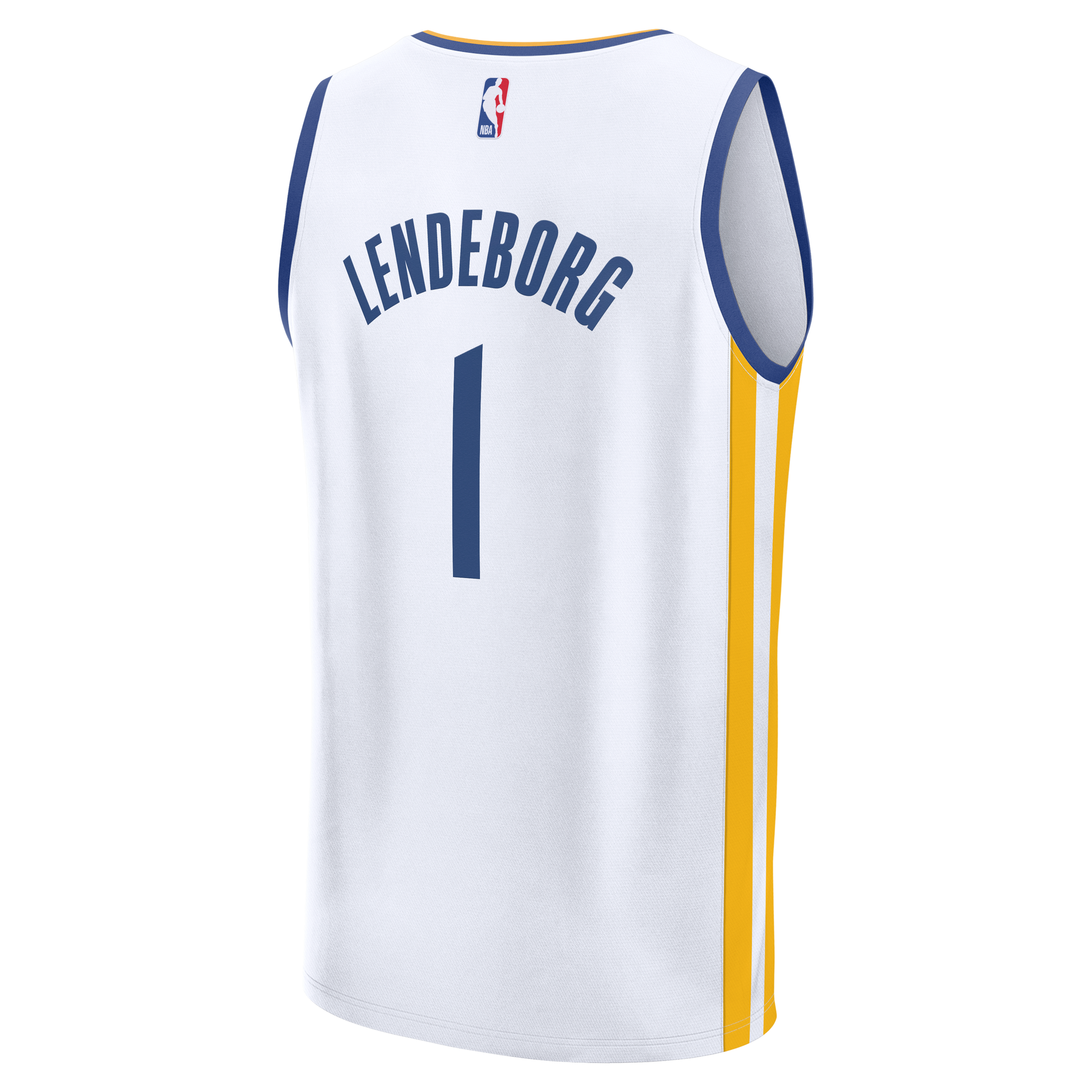 Youth Golden State Warriors Yaxel Lendeborg Fanatics White Fast Break Replica Jersey - Association Edition