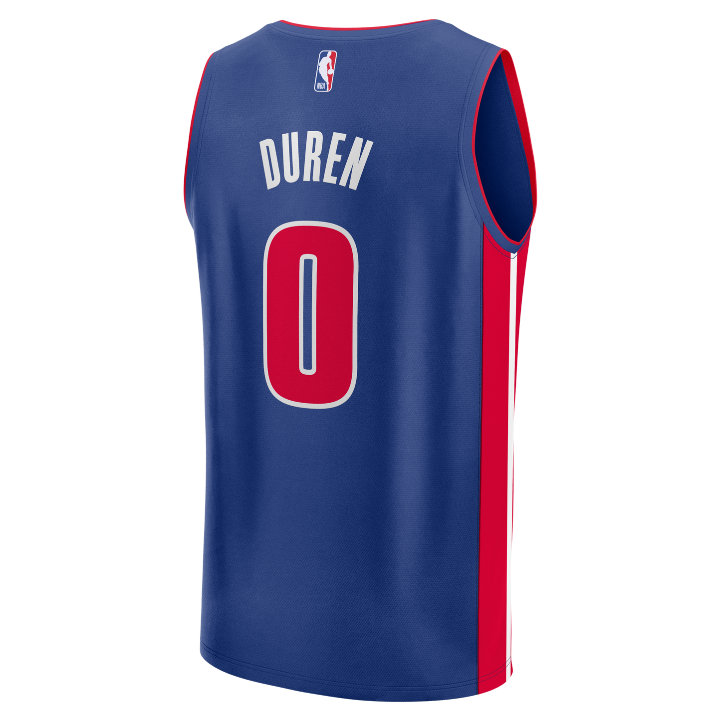 Men's Detroit Pistons Jalen Duren Fanatics Blue Fast Break Replica Jersey - Icon Edition