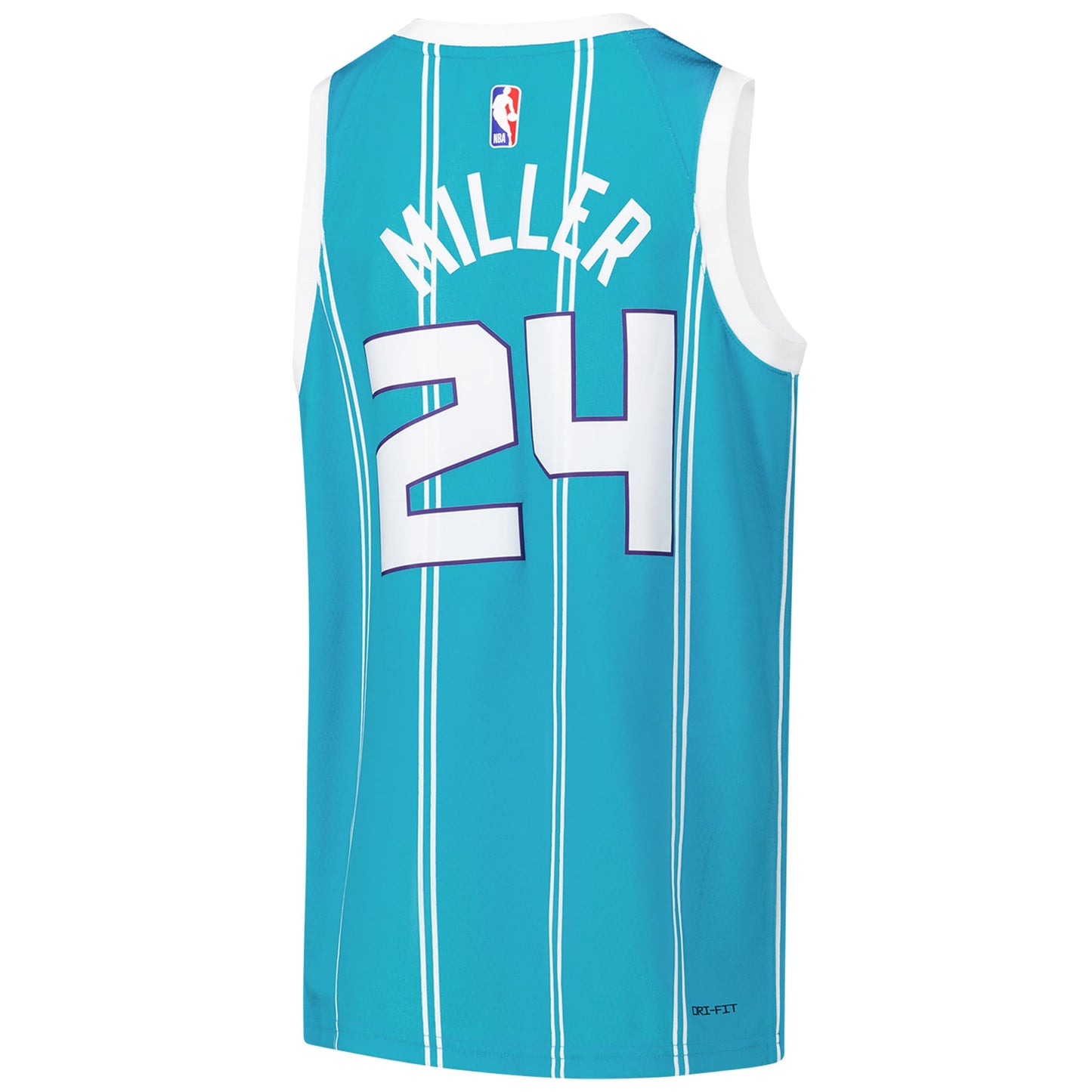 Youth Charlotte Hornets Brandon Miller Nike Teal Swingman Jersey - Icon Edition
