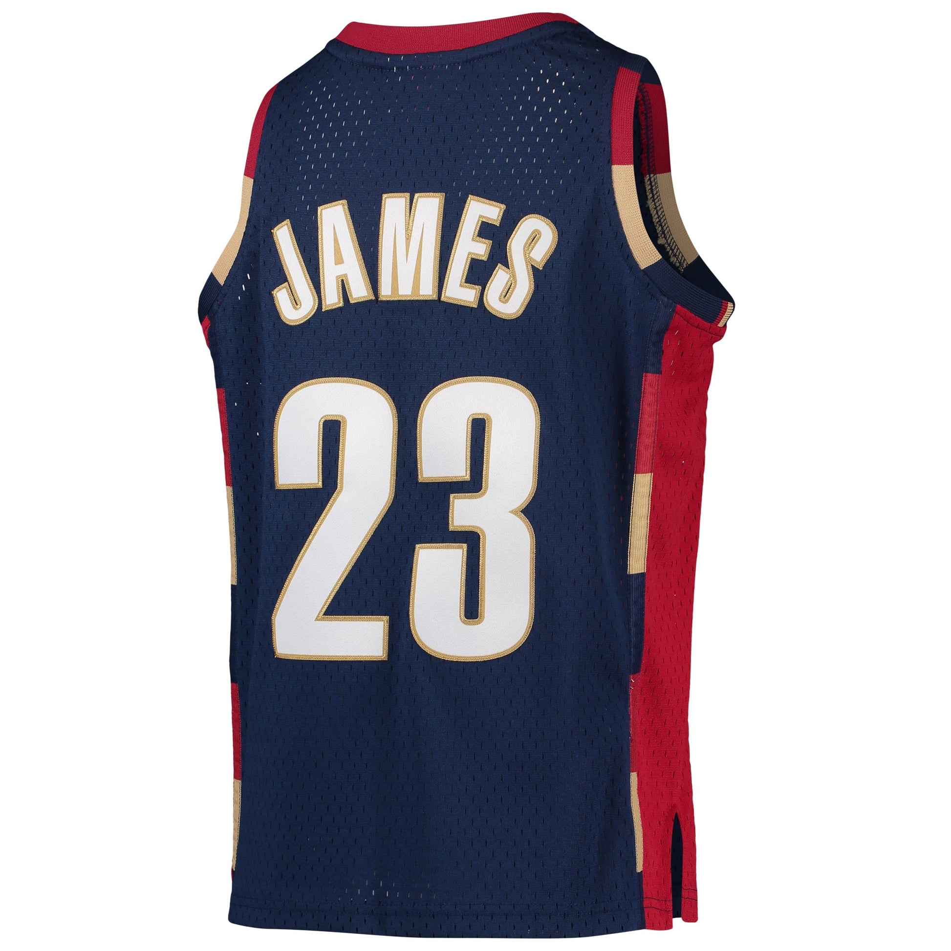 Youth Cleveland Cavaliers LeBron James Mitchell & Ness Navy 2008-09 Hardwood Classics Swingman Jersey