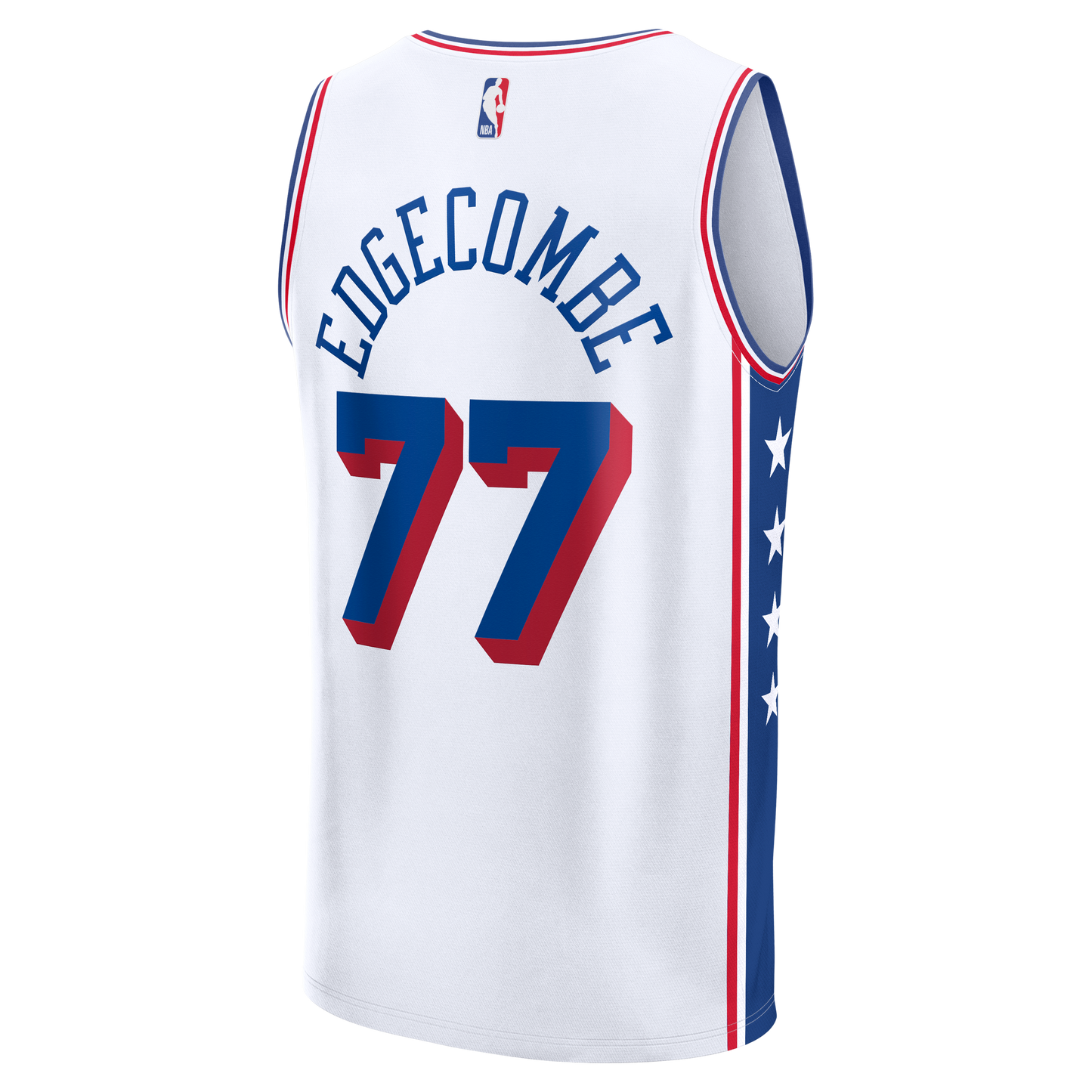 Men's Philadelphia 76ers VJ Edgecombe Fanatics White Fast Break Replica Player Jersey - Association Edition