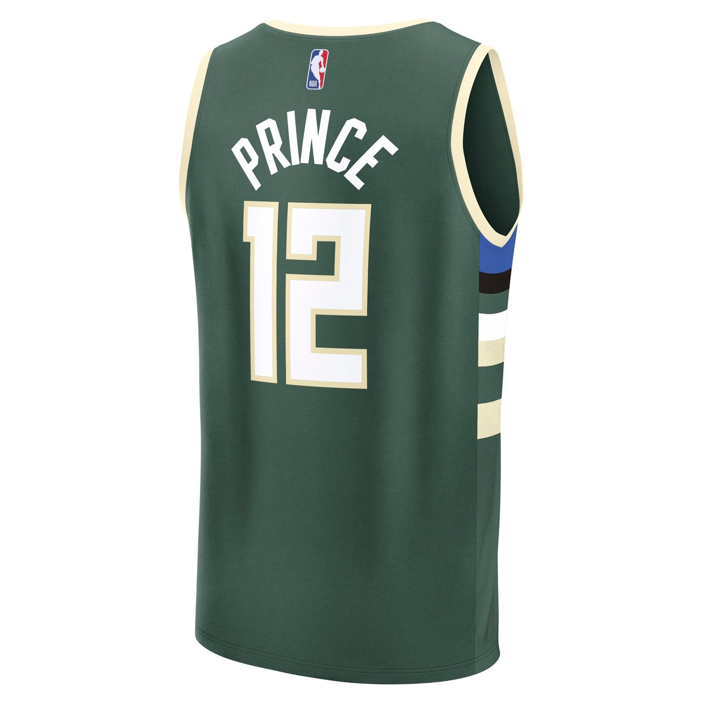 Men's Milwaukee Bucks Taurean Prince Fanatics Hunter Green Fast Break Replica Player Jersey - Icon Edition