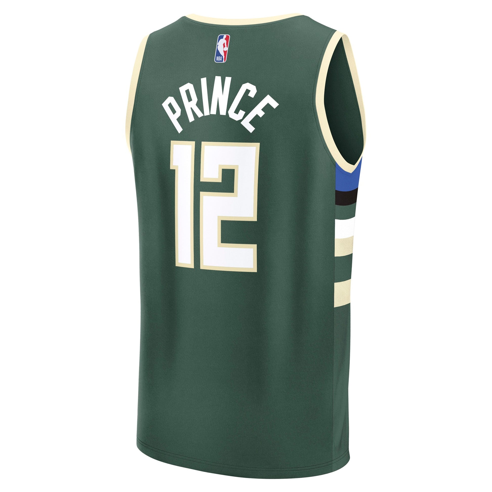 Men's Milwaukee Bucks Taurean Prince Fanatics Hunter Green Fast Break Replica Player Jersey - Icon Edition