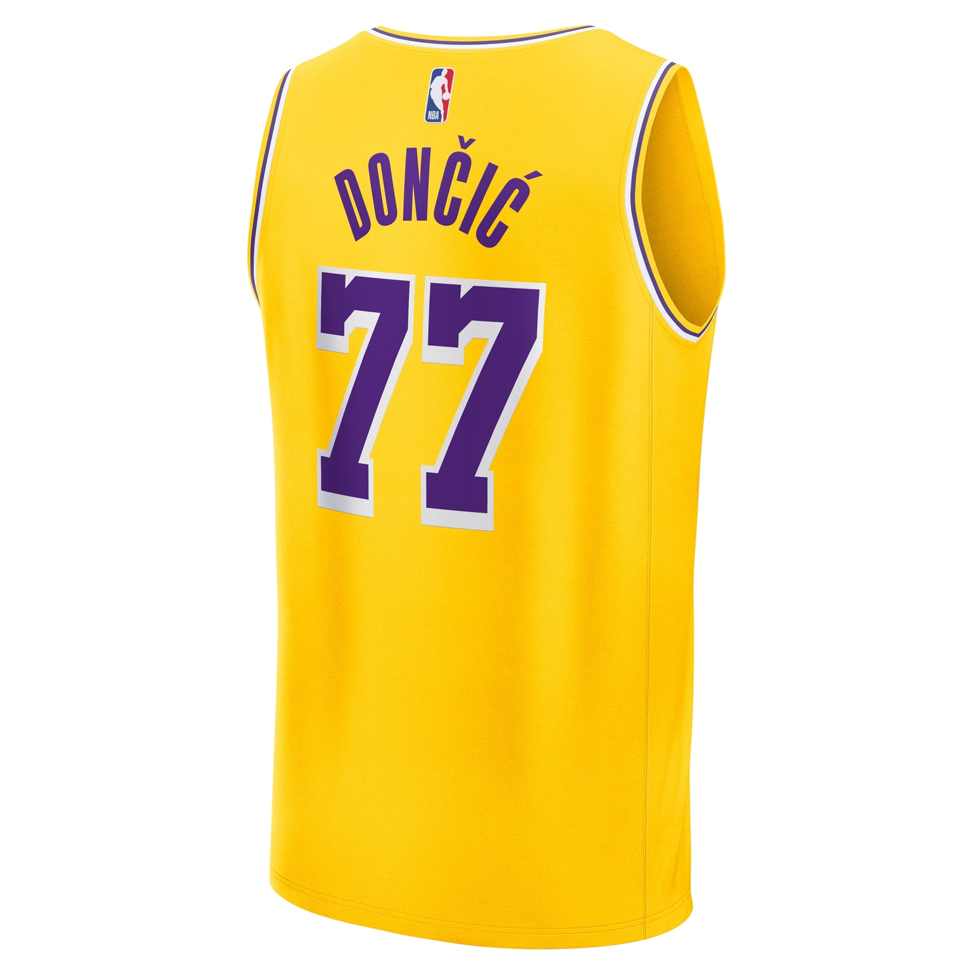 Men's Los Angeles Lakers Luka Dončić Fanatics Gold Fast Break Replica Player Jersey - Icon Edition