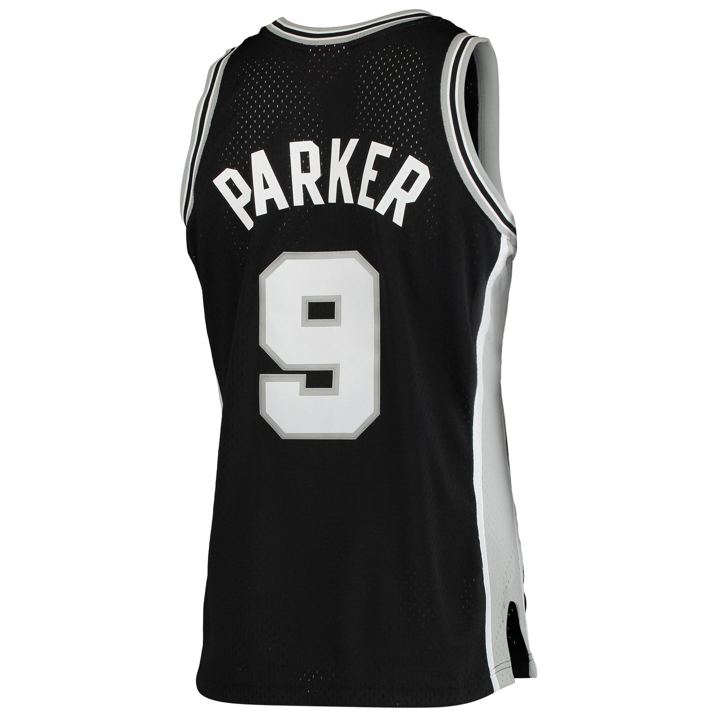 Men's San Antonio Spurs Tony Parker Mitchell & Ness Black Hardwood Classics Swingman Jersey