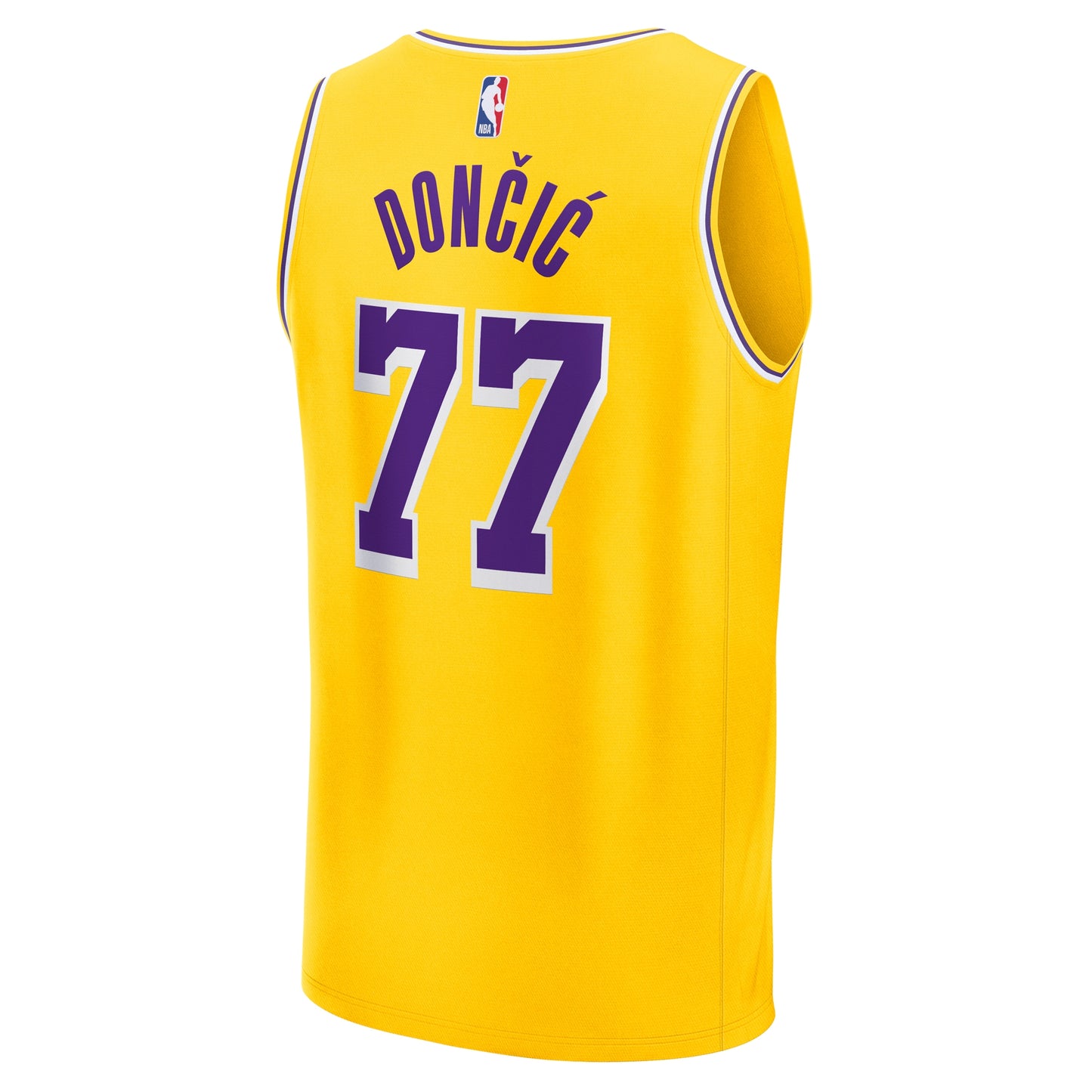 Youth Los Angeles Lakers Luka Dončić Fanatics Gold Fast Break Replica Player Jersey