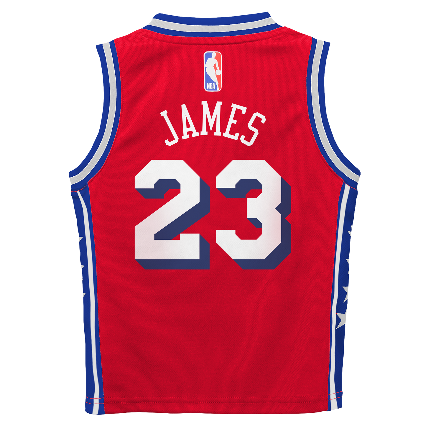 Preschool Philadelphia 76ers LeBron James Jordan Brand Red Swingman Jersey - Statement Edition
