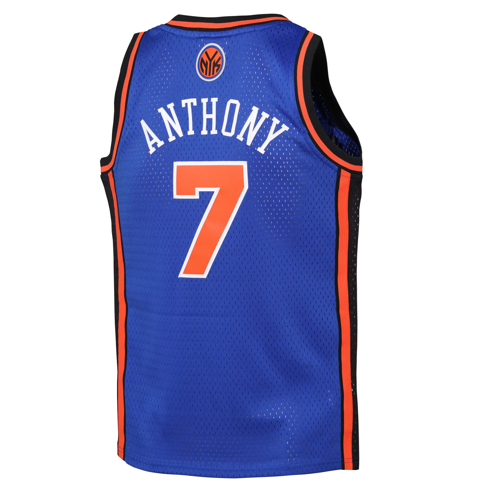 Youth New York Knicks Carmelo Anthony Mitchell & Ness Blue 2010/11 Hardwood Classics Swingman Jersey