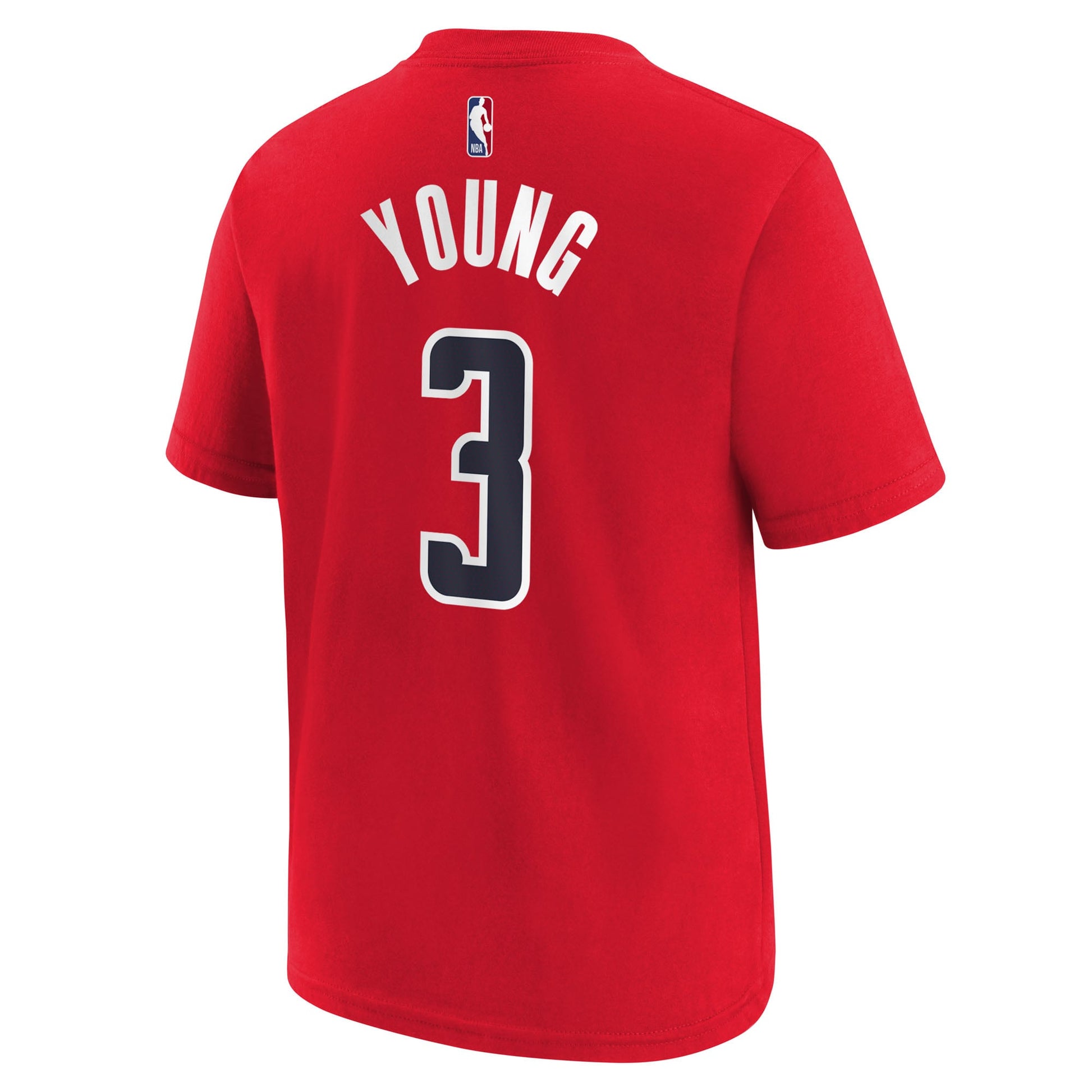 Youth Washington Wizards Trae Young Nike Red 2026 Name & Number T-Shirt