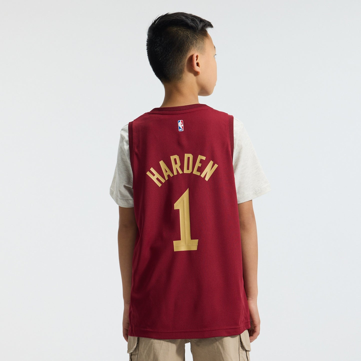Youth Cleveland Cavaliers James Harden Fanatics Wine Fast Break Replica Jersey - Icon Edition