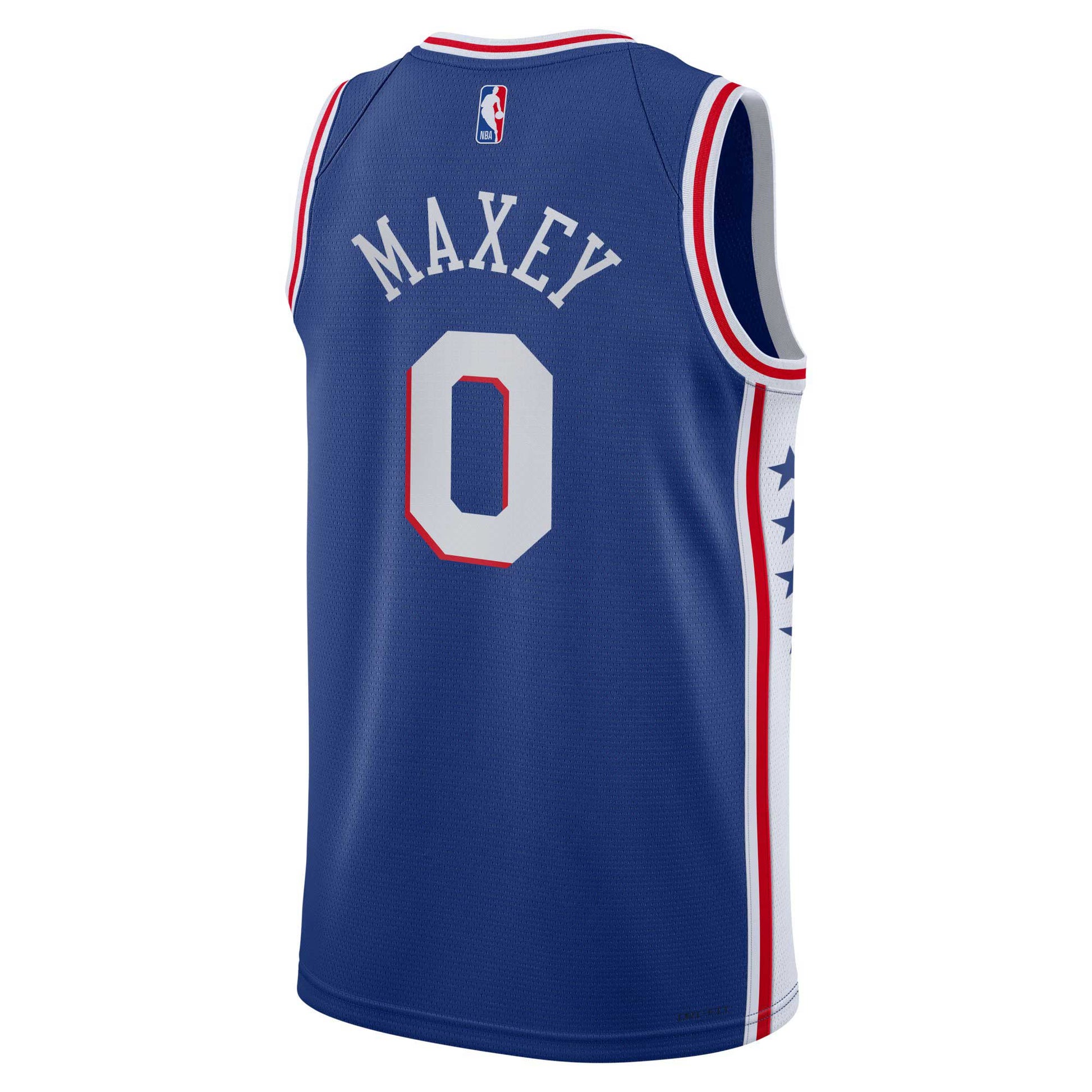 Youth Philadelphia 76ers Tyrese Maxey Nike Royal Swingman Jersey - Icon Edition