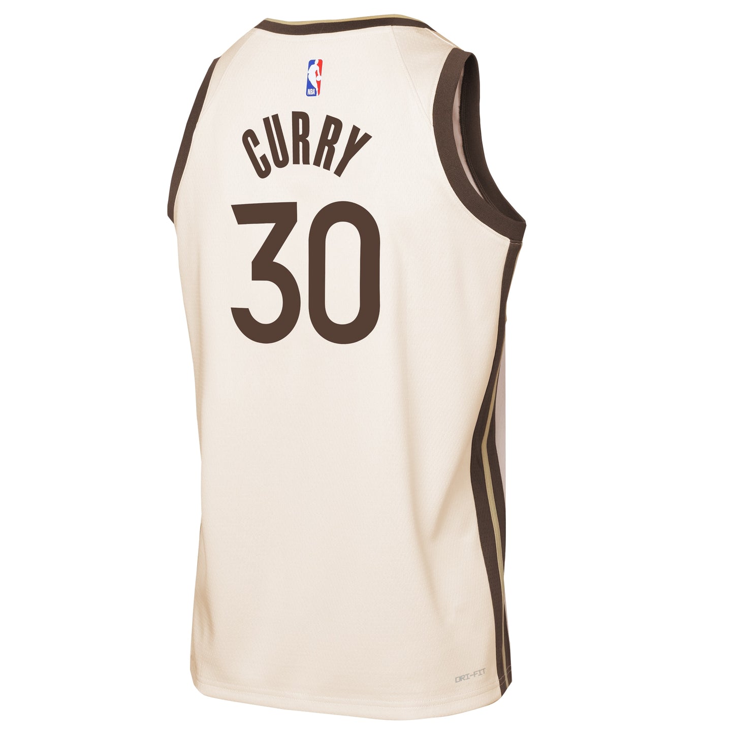 Youth Golden State Warriors Stephen Curry Nike Tan 2025/26 City Edition Swingman Jersey