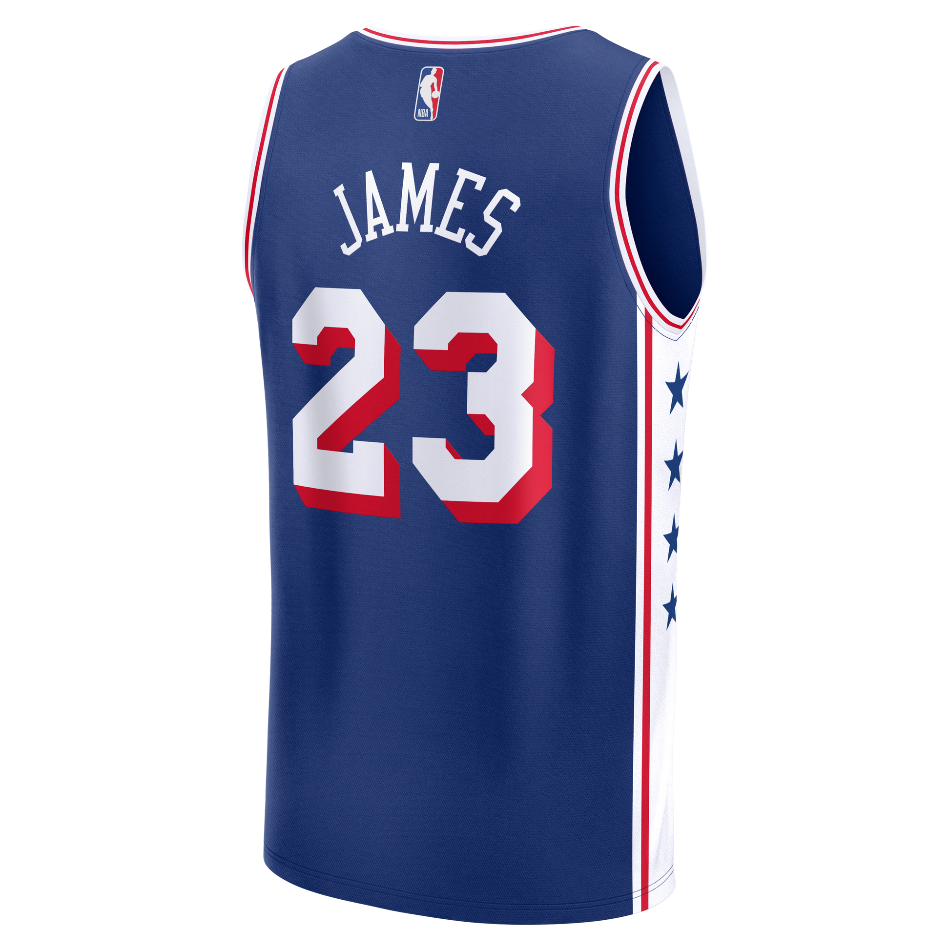 Men's Philadelphia 76ers LeBron James Fanatics Royal Fast Break Jersey - Icon Edition