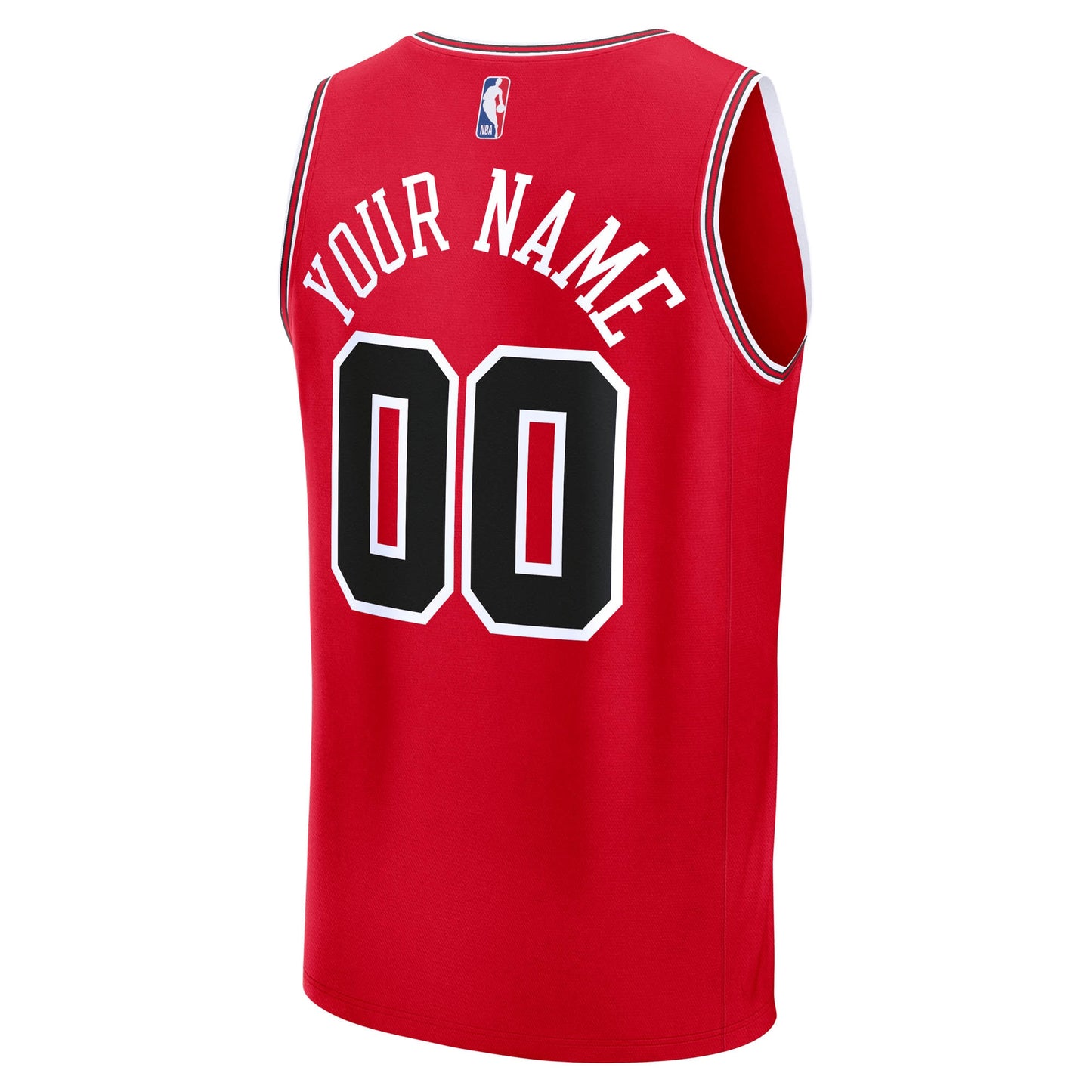 Youth Chicago Bulls Fanatics Red Fast Break Custom Jersey - Icon Edition