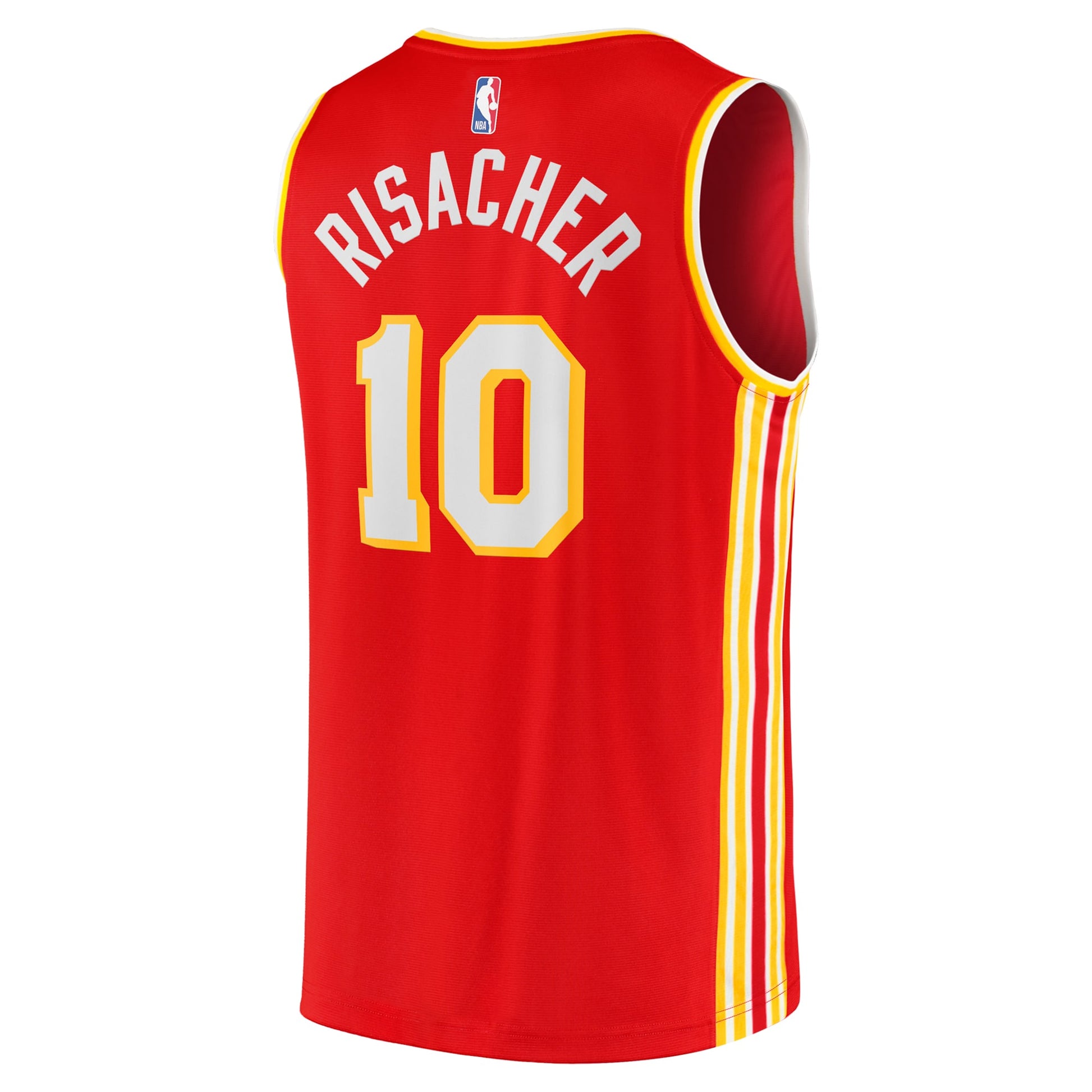 Men's Atlanta Hawks Zaccharie Risacher Fanatics Red 2024 NBA Draft Fast Break Player Jersey - Icon Edition