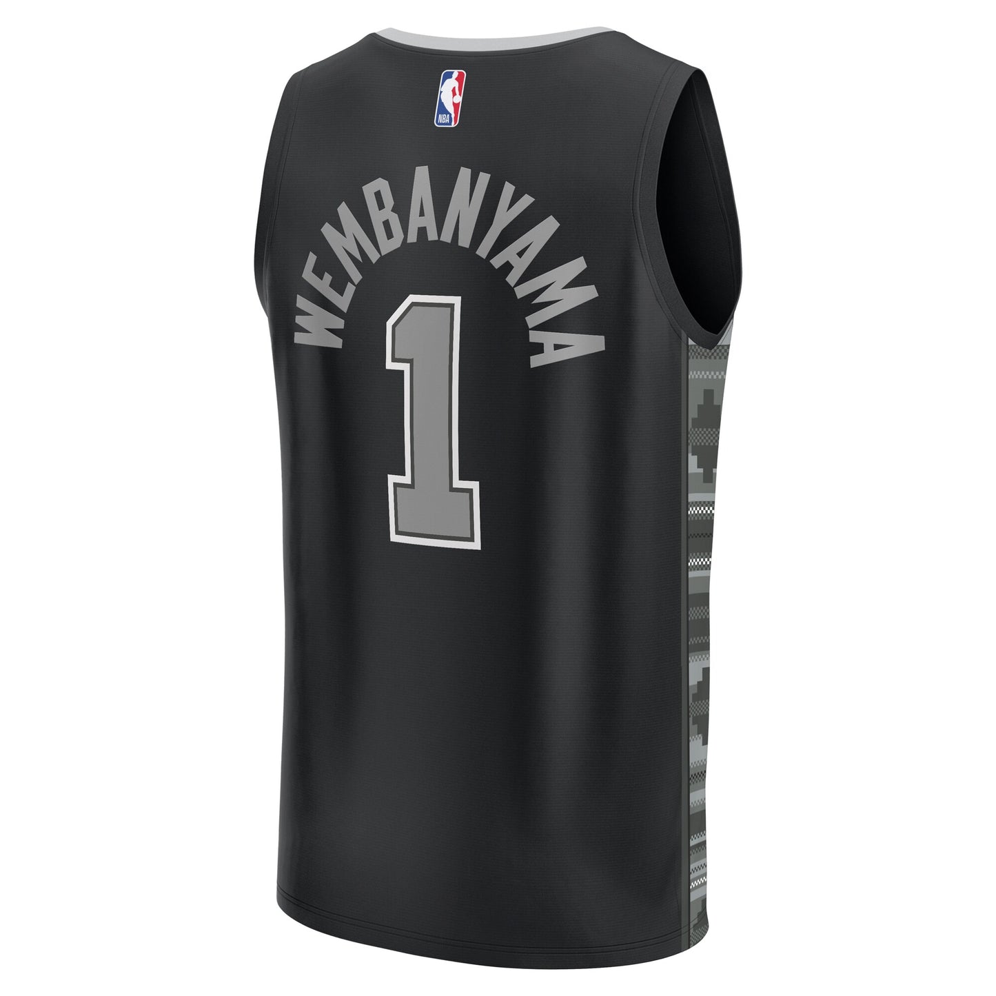 Men's San Antonio Spurs Victor Wembanyama Fanatics Black Fast Break Replica Player Jersey - Statement Edition